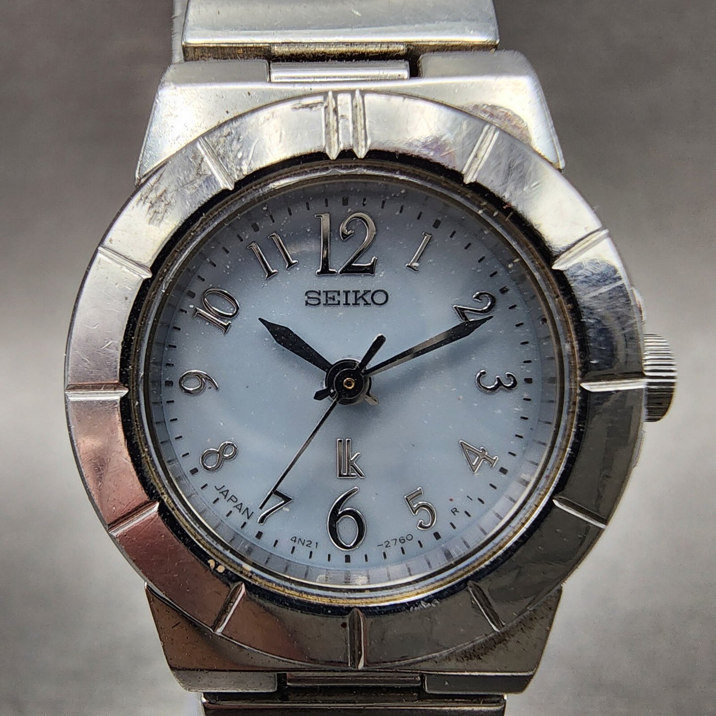 Seiko Lukia Watch Women 22mm Blue Dial Stainless Steel Date Round New Battery