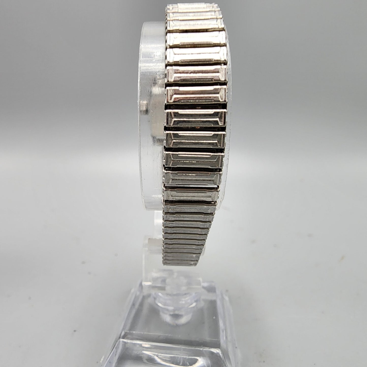 Vintage Seiko Matic lady Watch women Silver Tone White Dial Date21 Jewels Works
