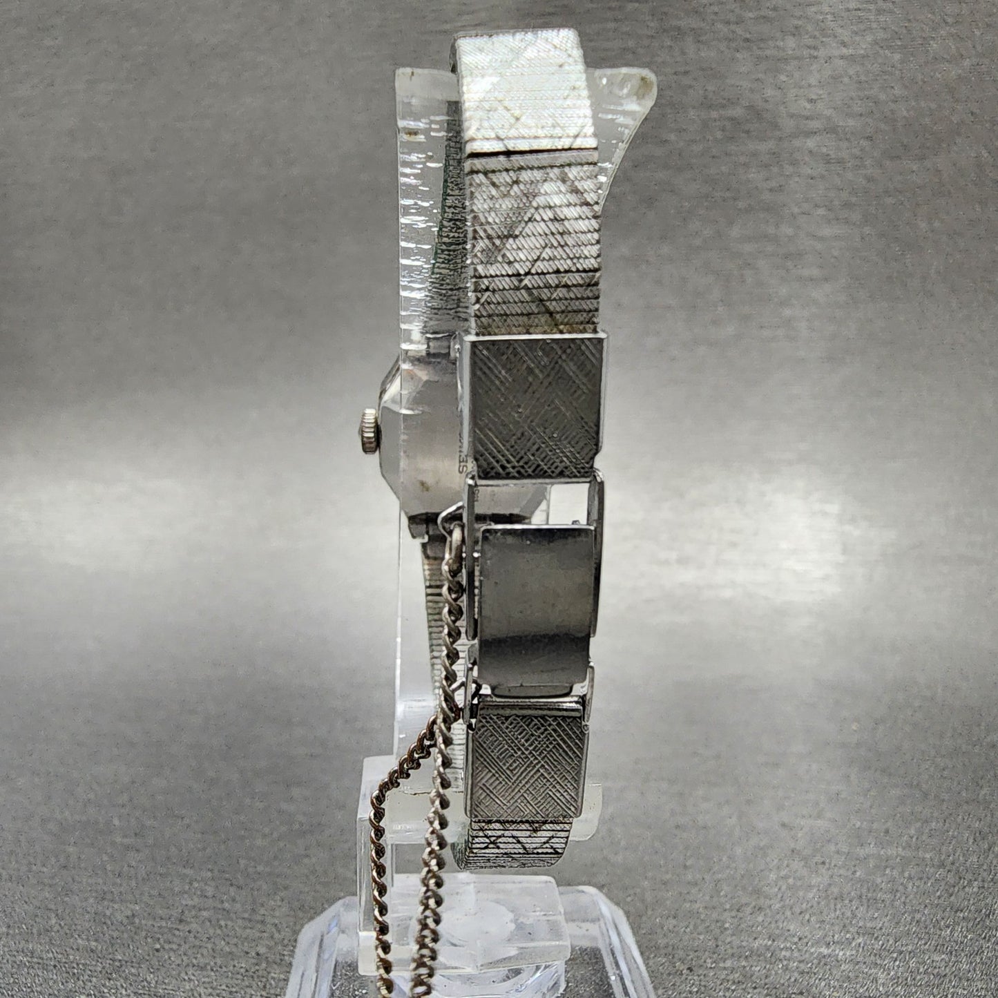 Seiko Watch Women 19mm Silver Dial Silver Tone Manual Octangon 17-3430 Runs