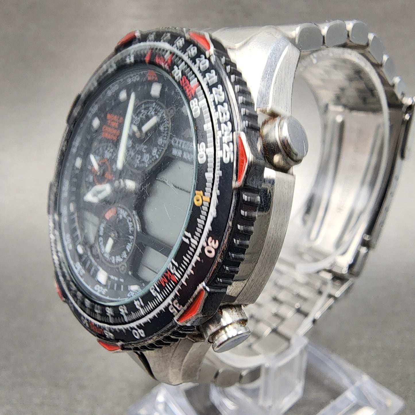 Citizen Skyhawk Watch Men 42mm Black Dial Steel C300-Q00214 PARTS