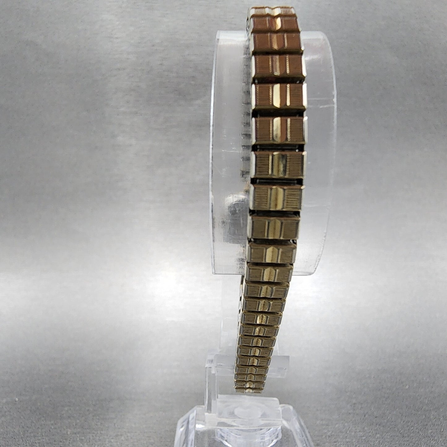 Omega Watch Women 15mm White Dial Gold Plated Rectangle Manual Wind Runs