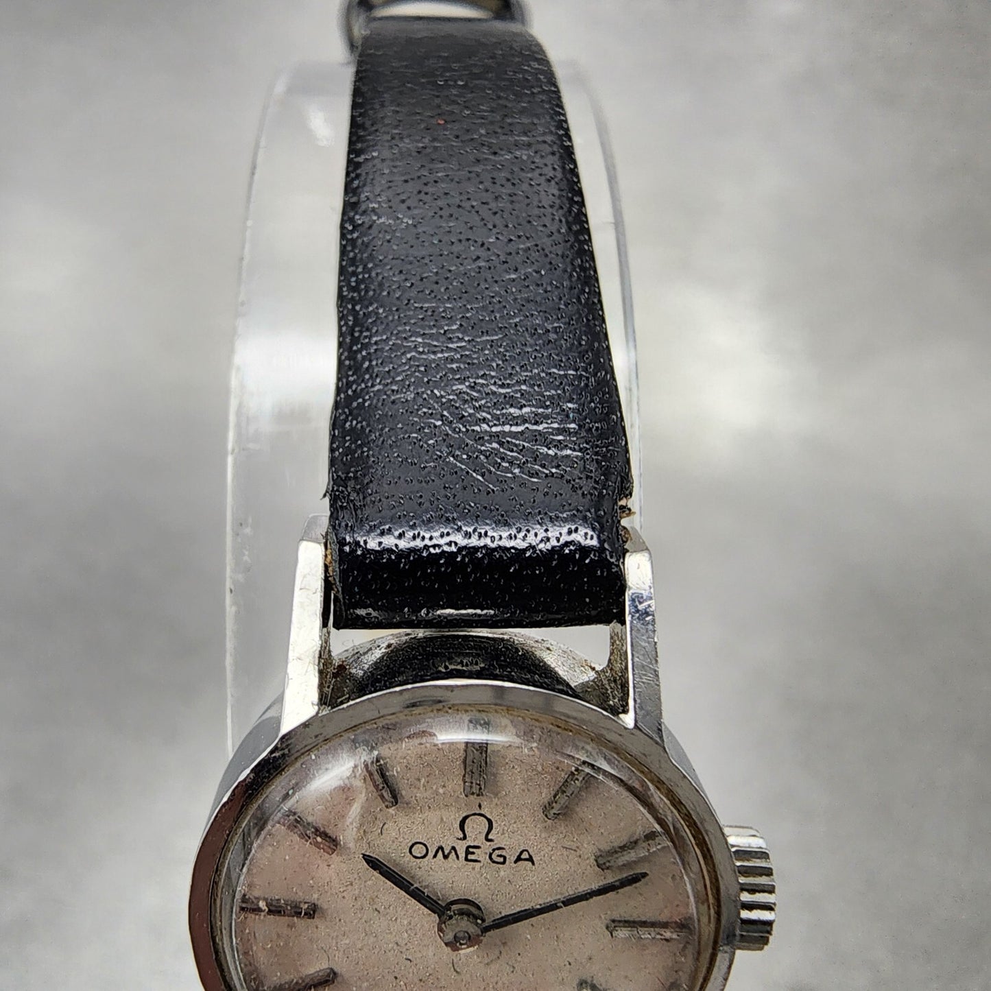 Omega Geneve Watch Women 17mm White Dial Stainless Steel Manual Wind Runs