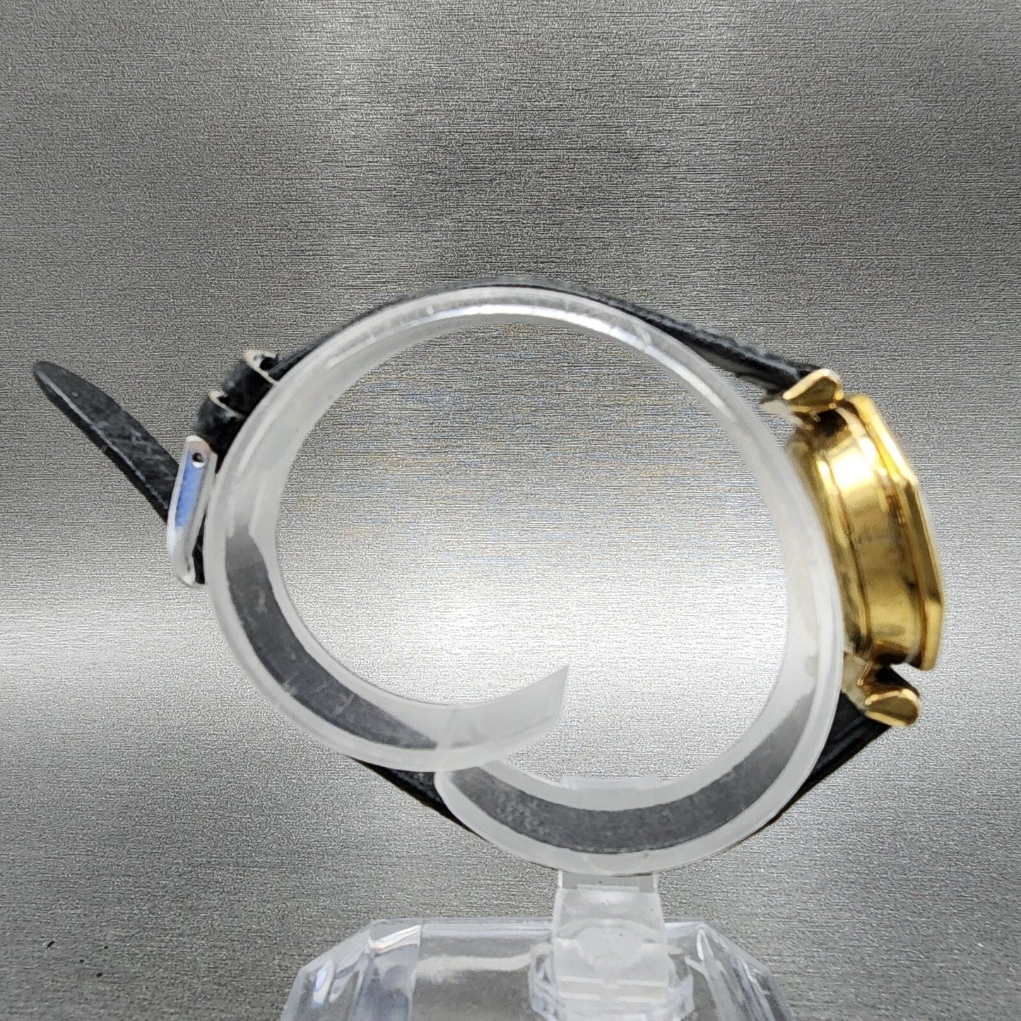 Seiko Watch Women 25mm Brown Dial Gold Plated Octagon 18-0150 New Battery