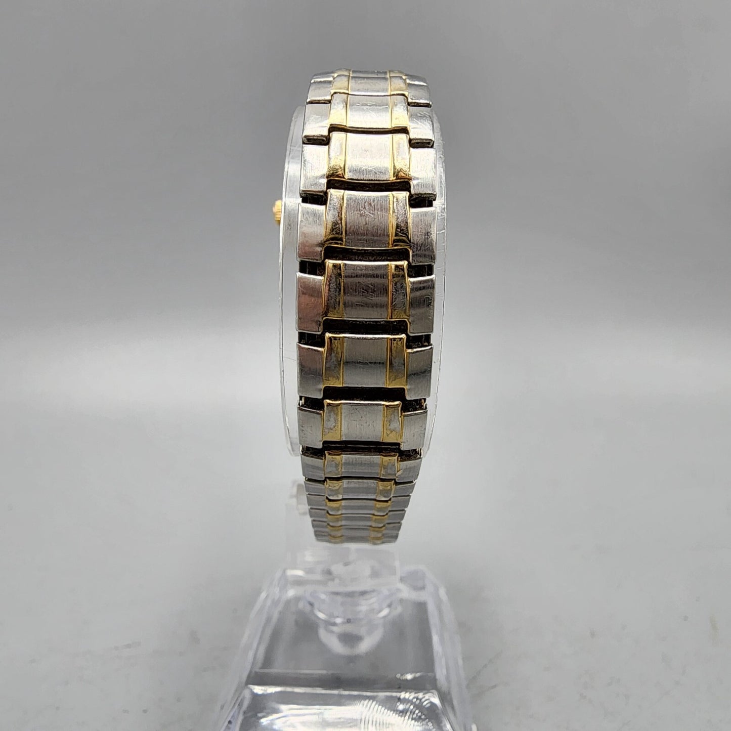 Pulsar Watch Women 22mm Silver Dial Two Tone Date Round VJ22-X025 New Battery