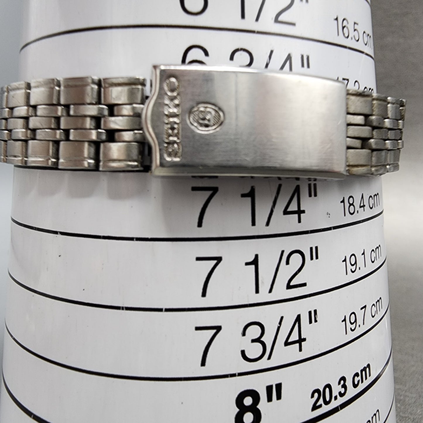 Seiko Automatic Watch Women 25mm Silver Dial Silver Tone Date 2205-0420 Runs