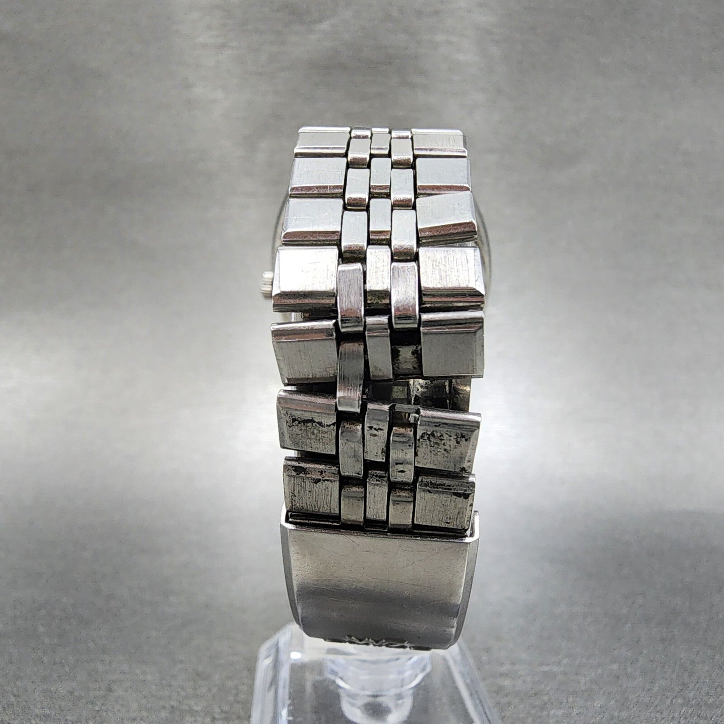 Seiko Lord Matic Watch Men 35mm Silver Dial Steel Daydate 5606-7140 Runs READ!!!