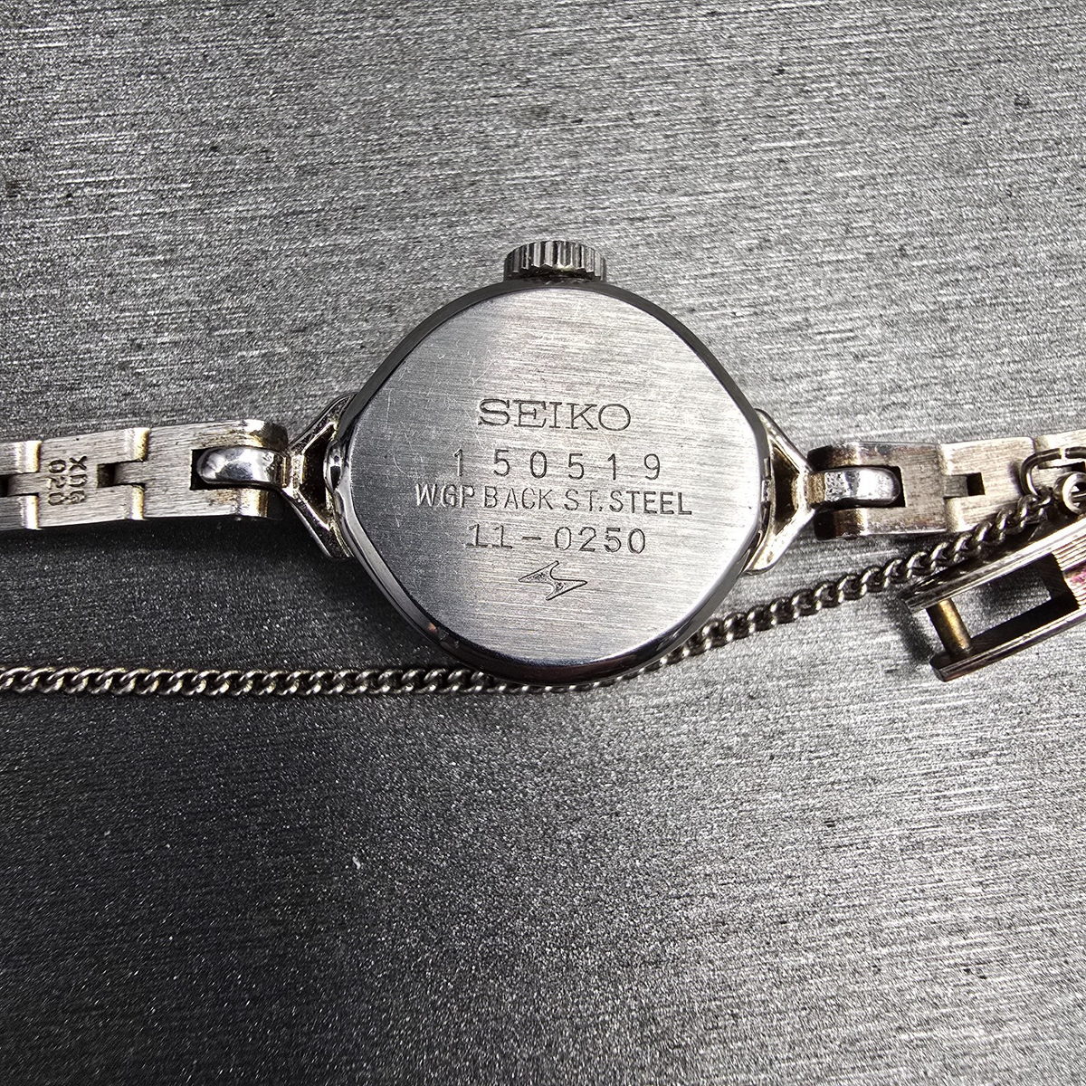 Seiko Watch Women 17mm Silver Dial Silver Tone Round 11-0250 Manual Wind Vintage10
