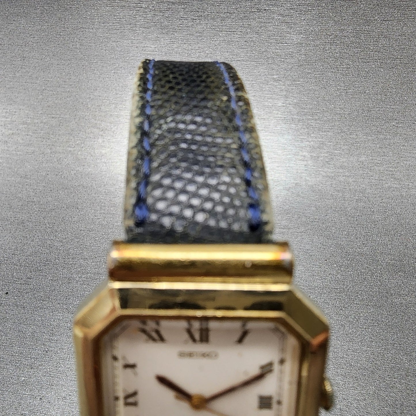 Seiko Tank Watch Unisex 26mm White Dial Gold Tone 7431-5450 PARTS