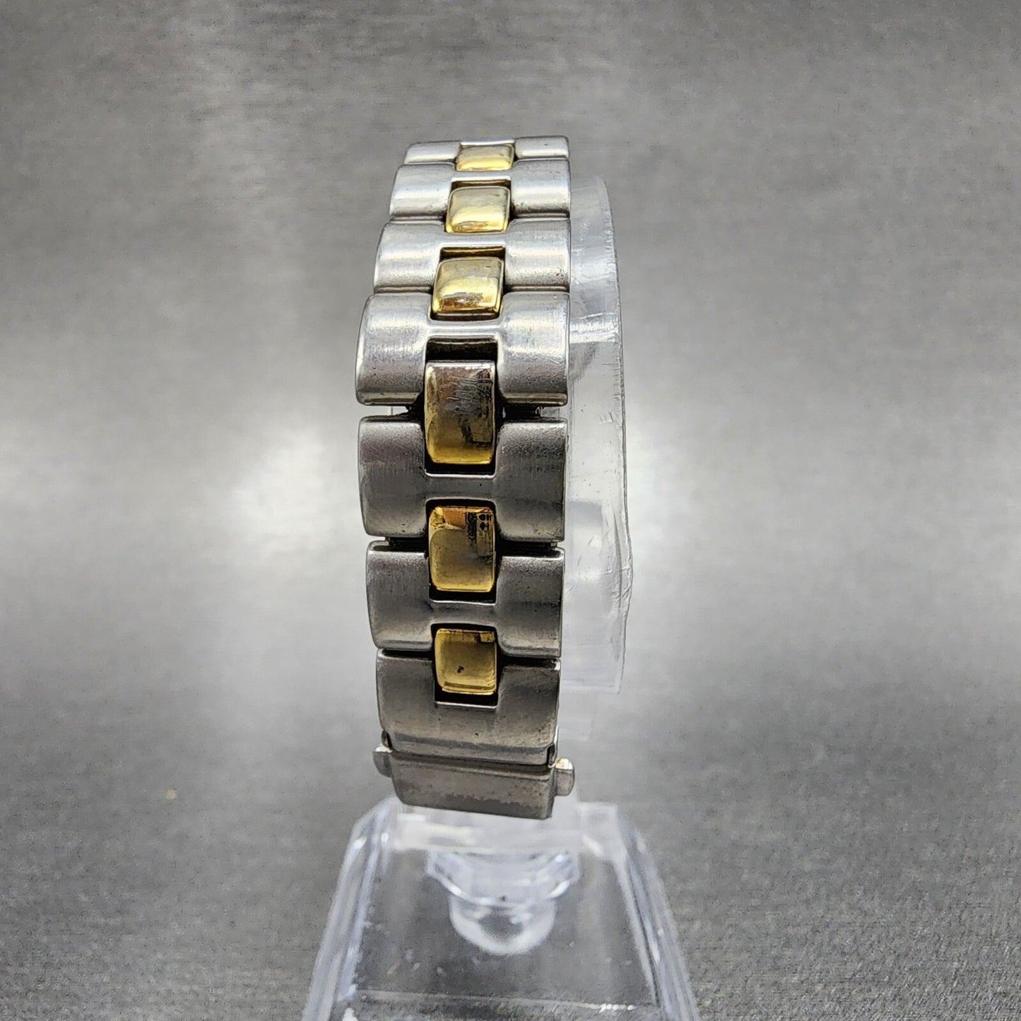 Skagen Watch Women 23mm Silver Dial Two Tone Date Round 236SGX New Battery