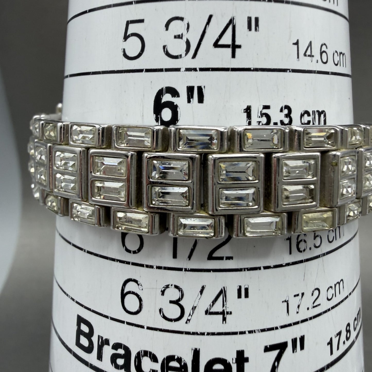 Bulova Tank Watch Women 14mm White Dial Silver Tone Crystal Accent 96L22 NewBat9