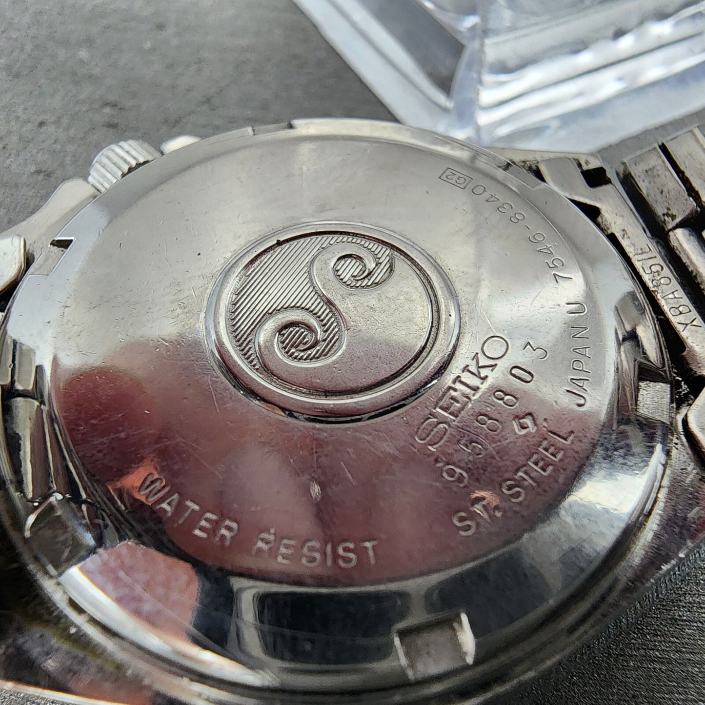 Seiko Silverwave 36mm watch Men Cream Dial Silver Tone Daydate 7546-8340 New Bat