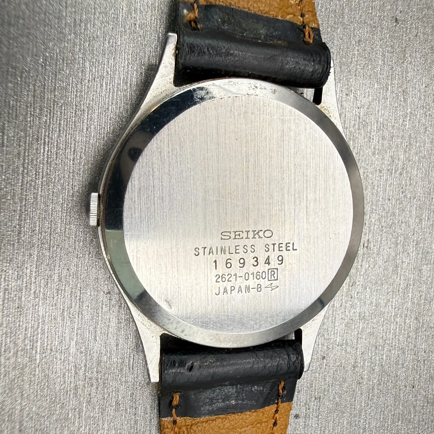 Seiko Watch Men 33mm Silver Dial Silver Tone Round 2621-0160 New Battery Vintage10