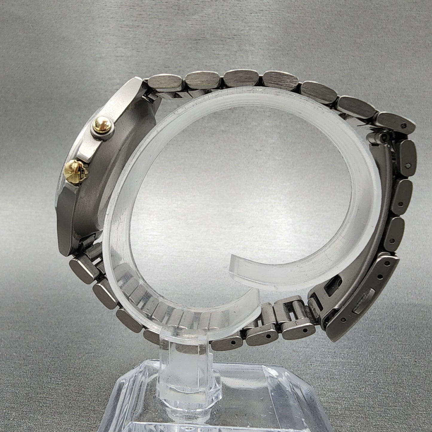Seiko Spirit AGS Watch Men 37mm Luminous Dial Titanium Date 5m22-7B80 PARTS