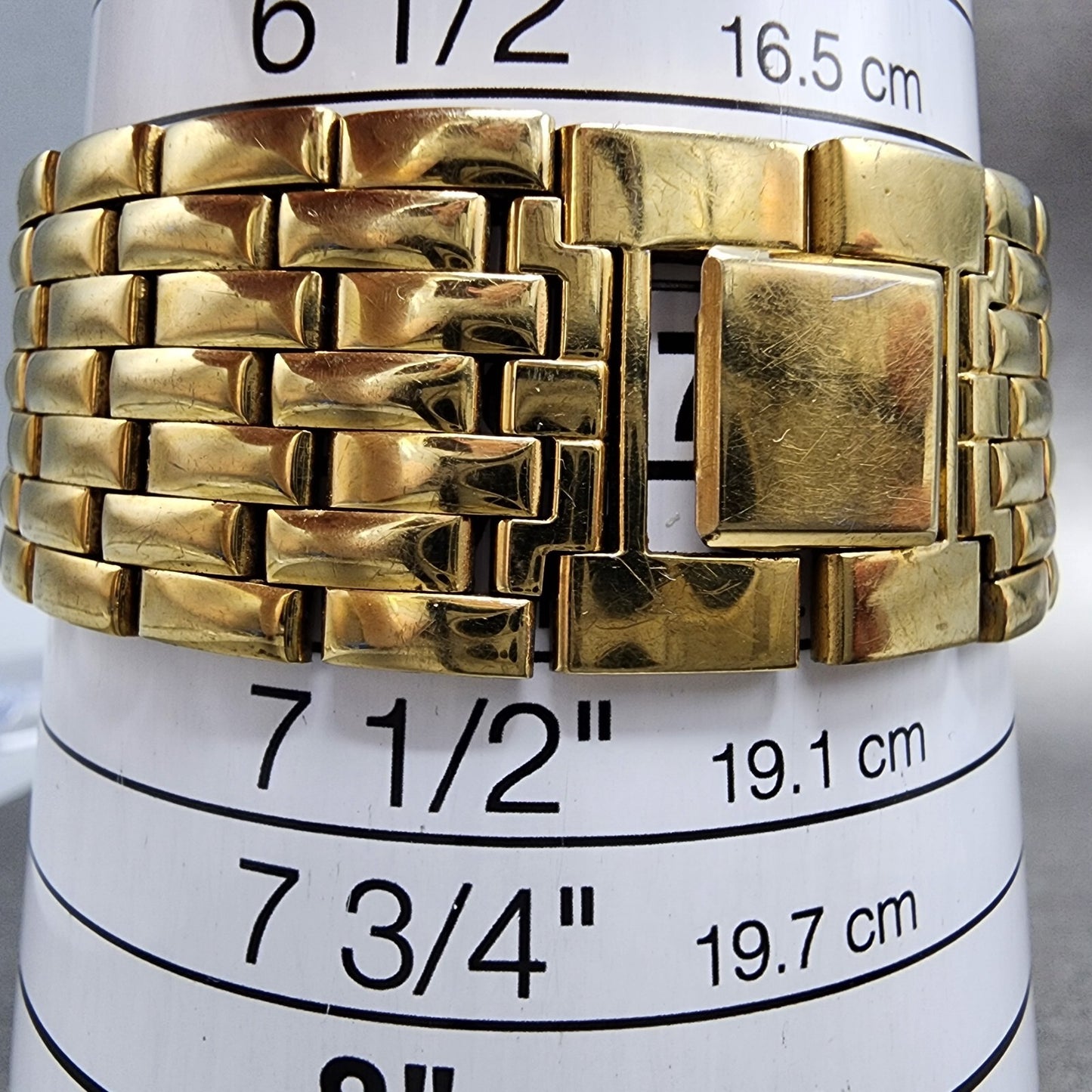 Citizen CQ Tank Watch Men 23mm Black Dial Gold Tone Rectangle New Battery