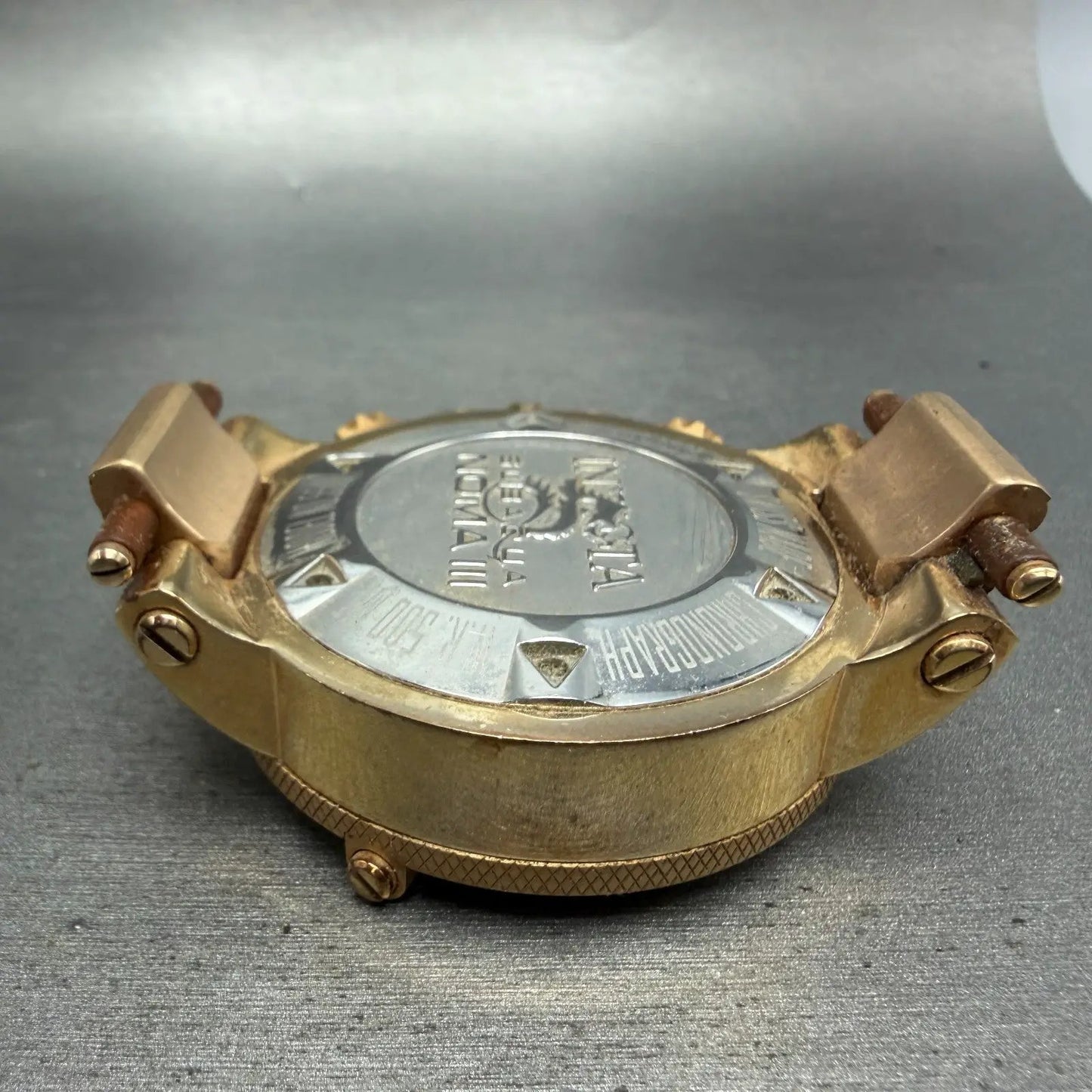 Invicta Sub Aqua Noma III Chrono Watch Men 50mm Brown Dial Rose Gold Date Newbat11