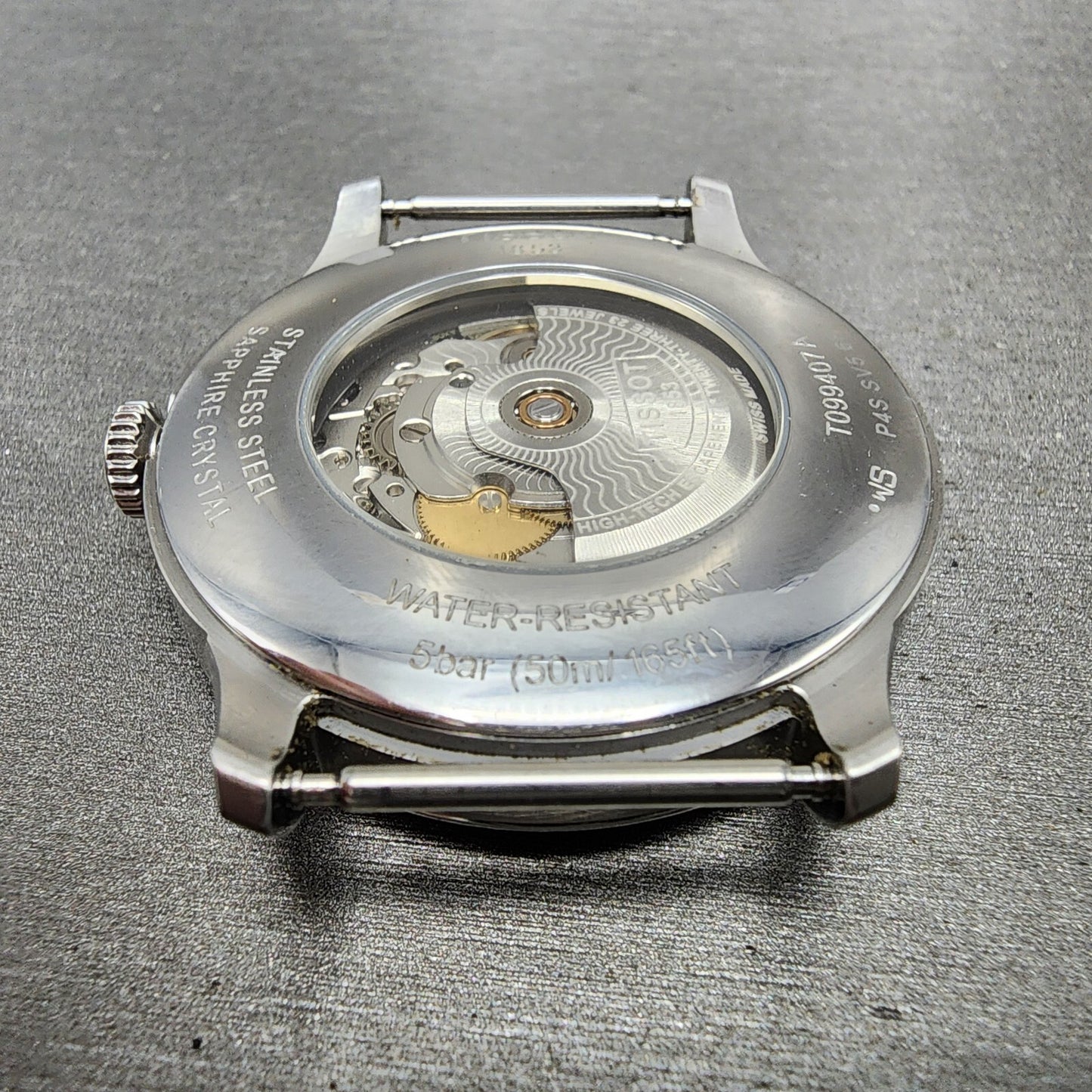 Tissot Chemin Des Tourelles Powermatic 80 Watch Men Blue Dial Steel Date READ!!