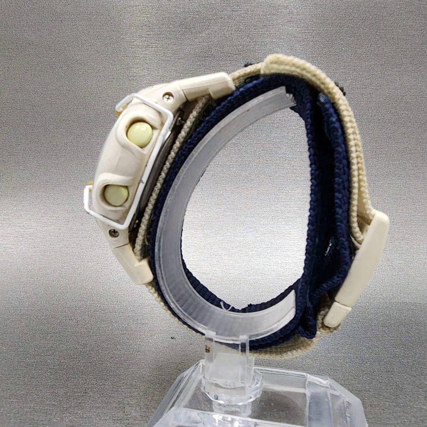 Casio Baby-G Watch Women 40mm Digital Alarm Chrono White BG-097 New Battery