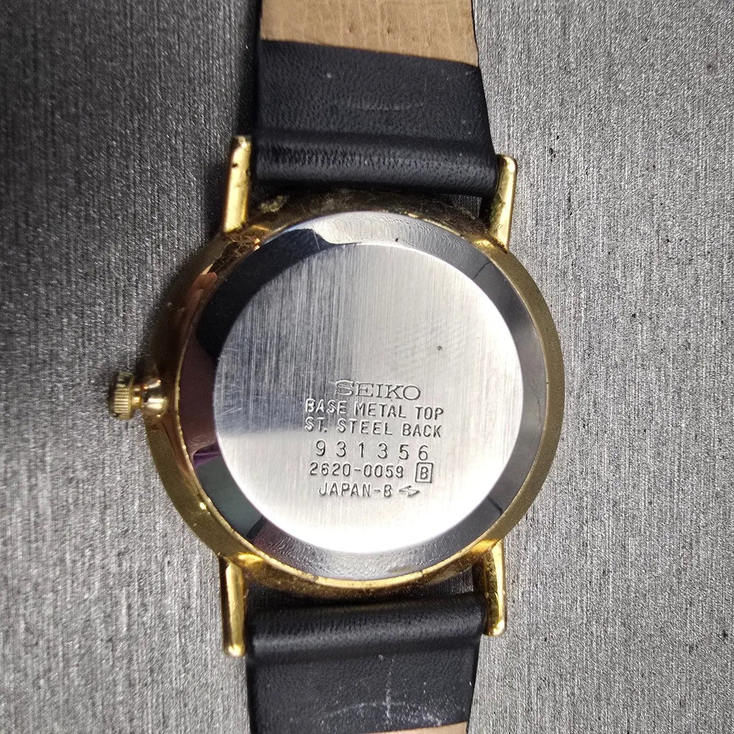 Seiko Watch Men 33mm Brown Dial Gold Tone Round 2620-0059 New Battery Vintage9