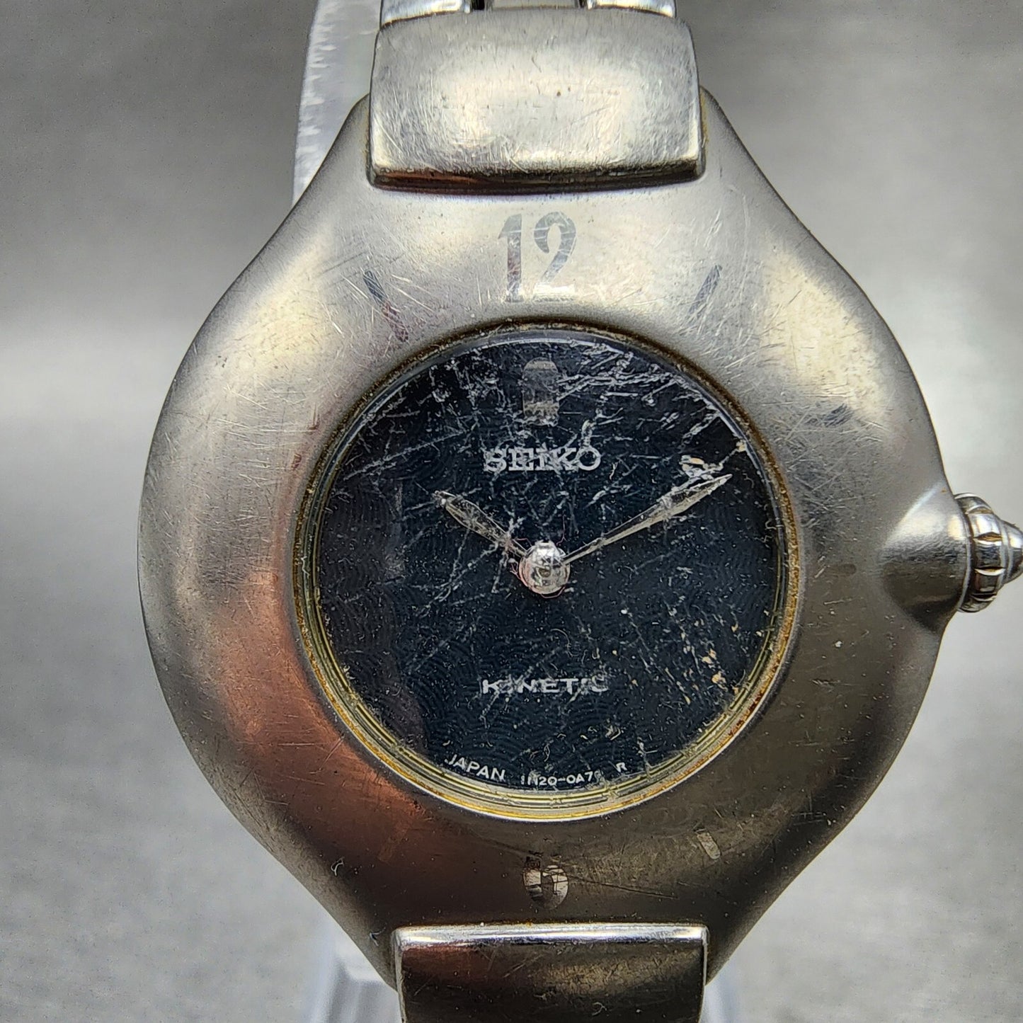 Seiko Kinetic Women Watch 27mm Blue Dial Steel Round 1M20-0A40 PARTS