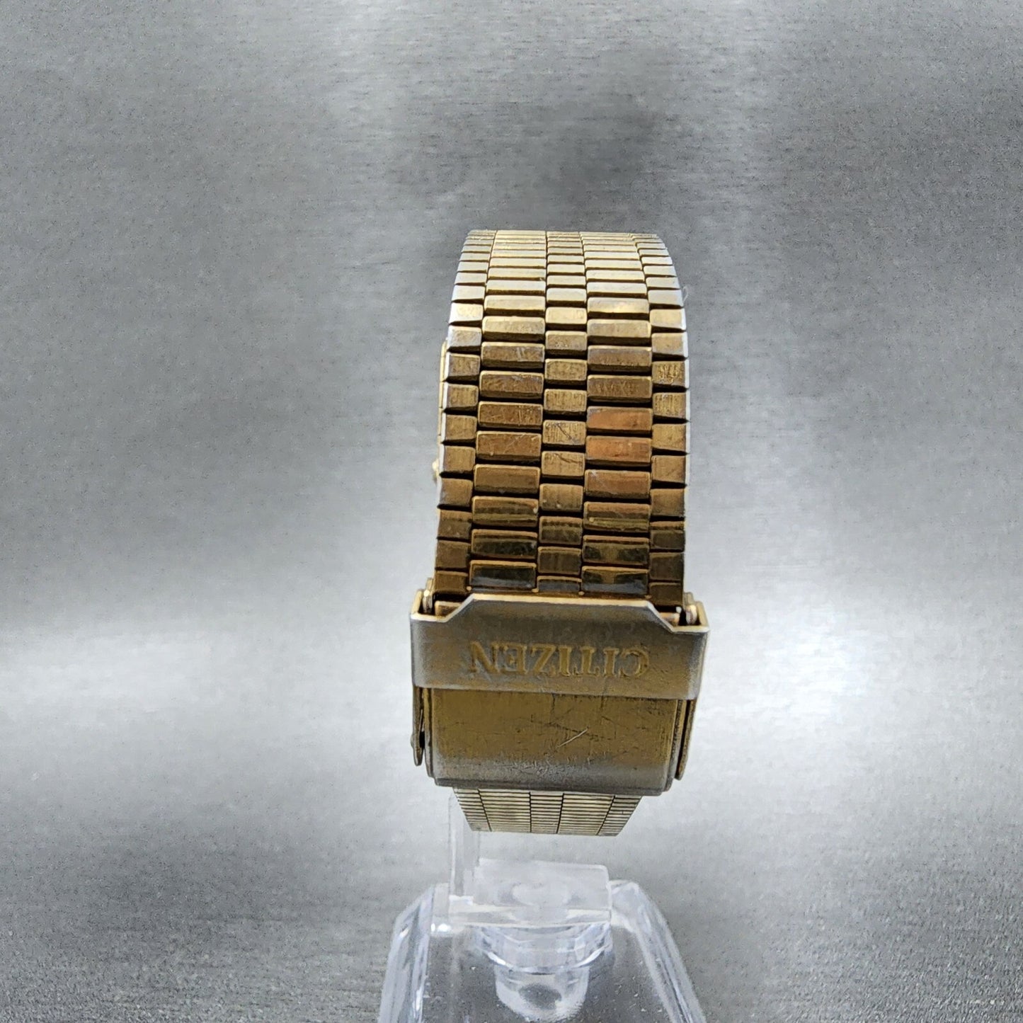 Citizen CQ Tank Watch Men 27mm Gold Dial Gold Tone Rectangle 4031-491751 PARTS