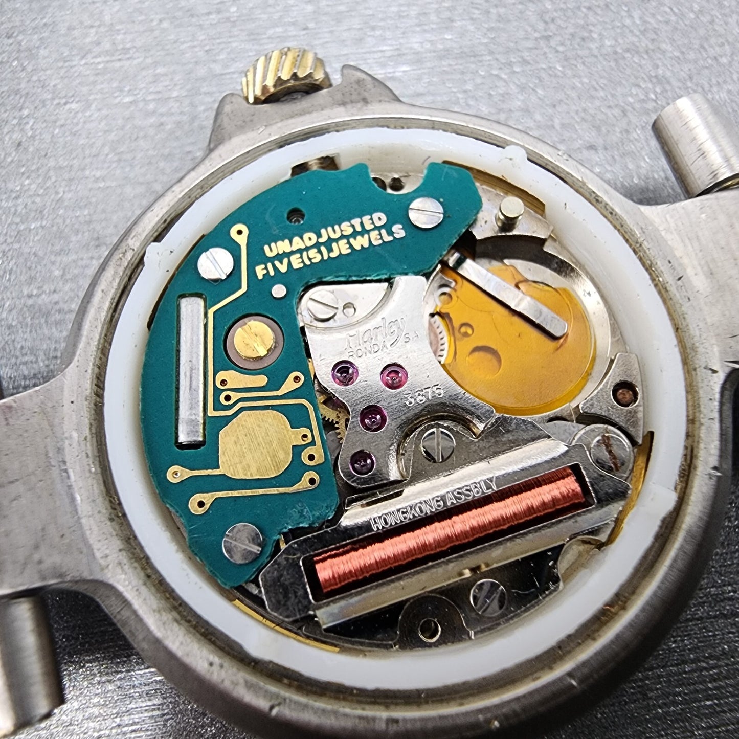 Dunhill Millennium Watch Women 26mm Gold Dial Two Tone Date Round PARTS