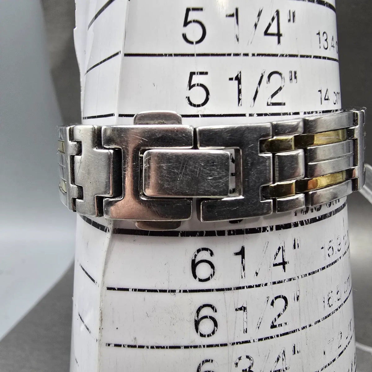 Citizen Eco-Drive Ciena Tank Watch Women 15mm MOP Dial Two Tone Rectangle Works10
