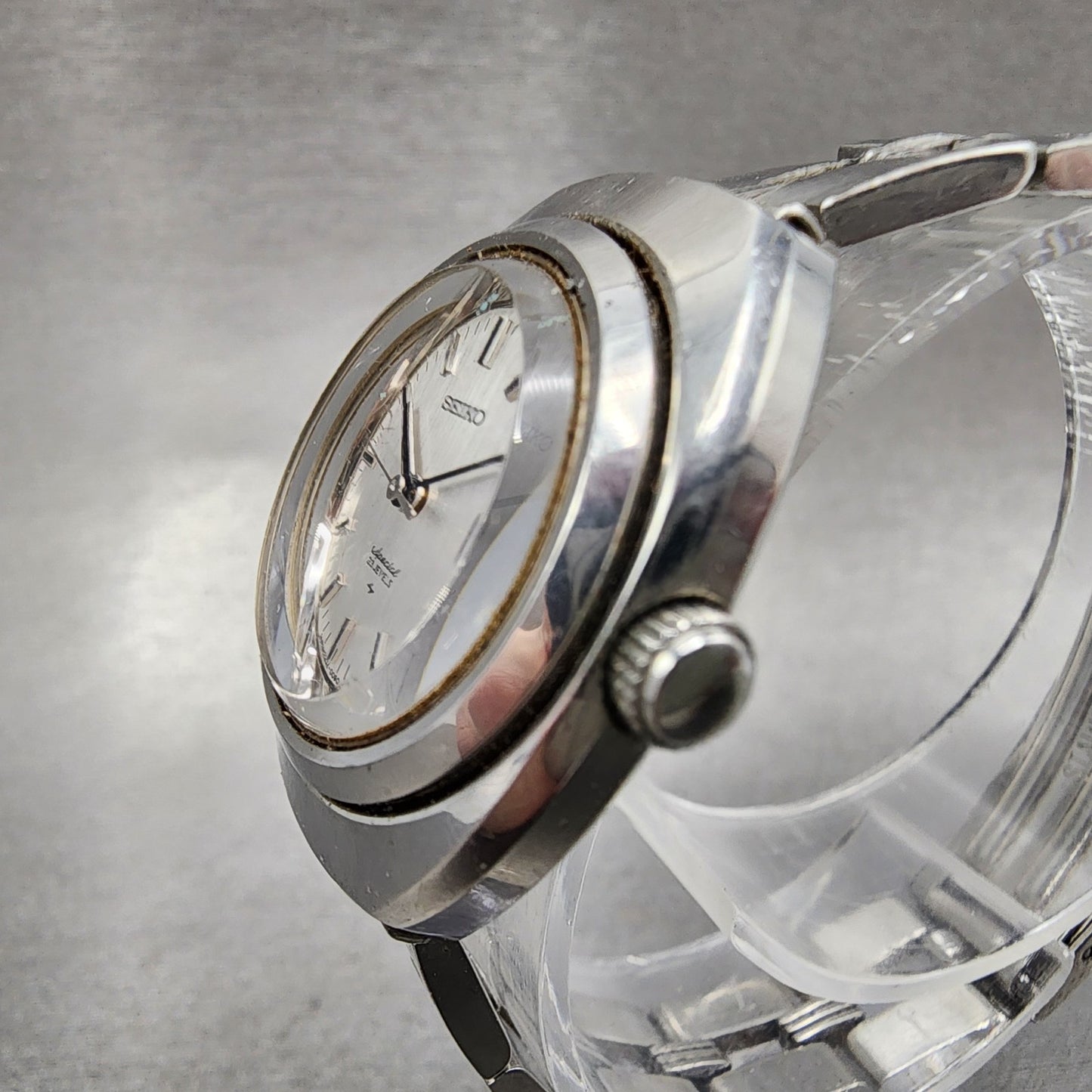Seiko Special Watch Women 27mm Silver Dial Silver Tone Automatic 2202-0080 Run