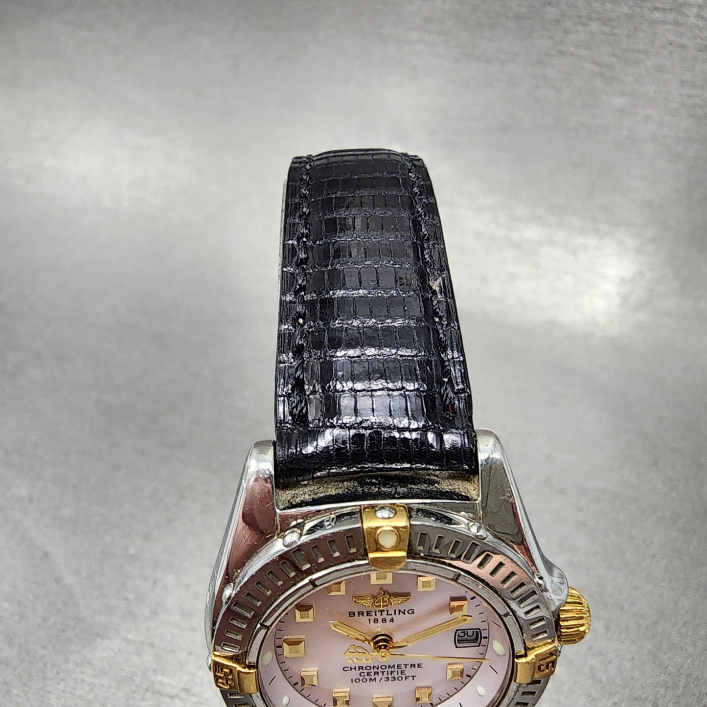 Breitling Callistino Watch Women 29mm MOP Dial Two Tone Date B72345 New Battery