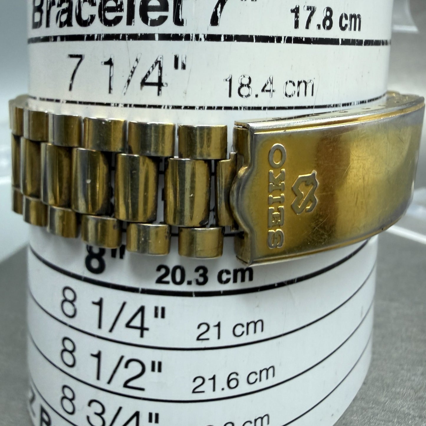 Seiko President SQ Watch Men 37mm Gold Dial Gold Tone Daydate 6923-8089 New BatC10