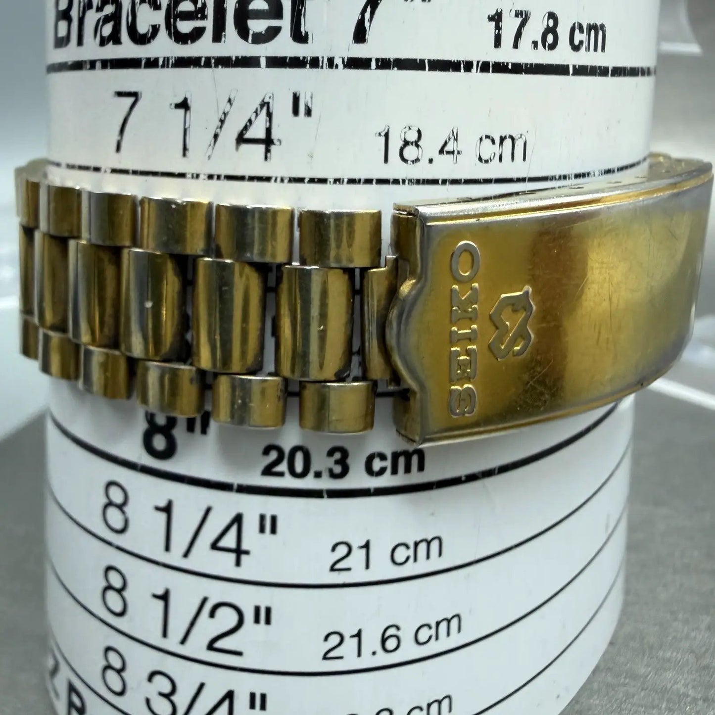 Seiko President SQ Watch Men 37mm Gold Dial Gold Tone Daydate 6923-8089 New BatC10