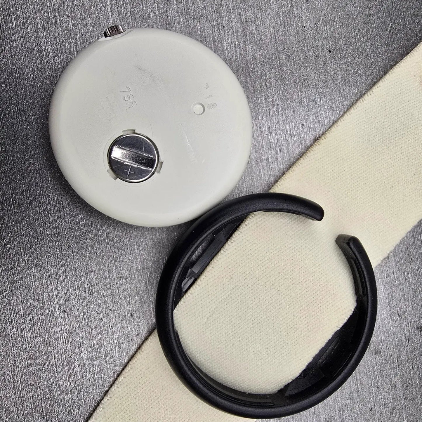 Pop Swatch Watch Watch Men White Dial White Case Round White Strap New Battery10