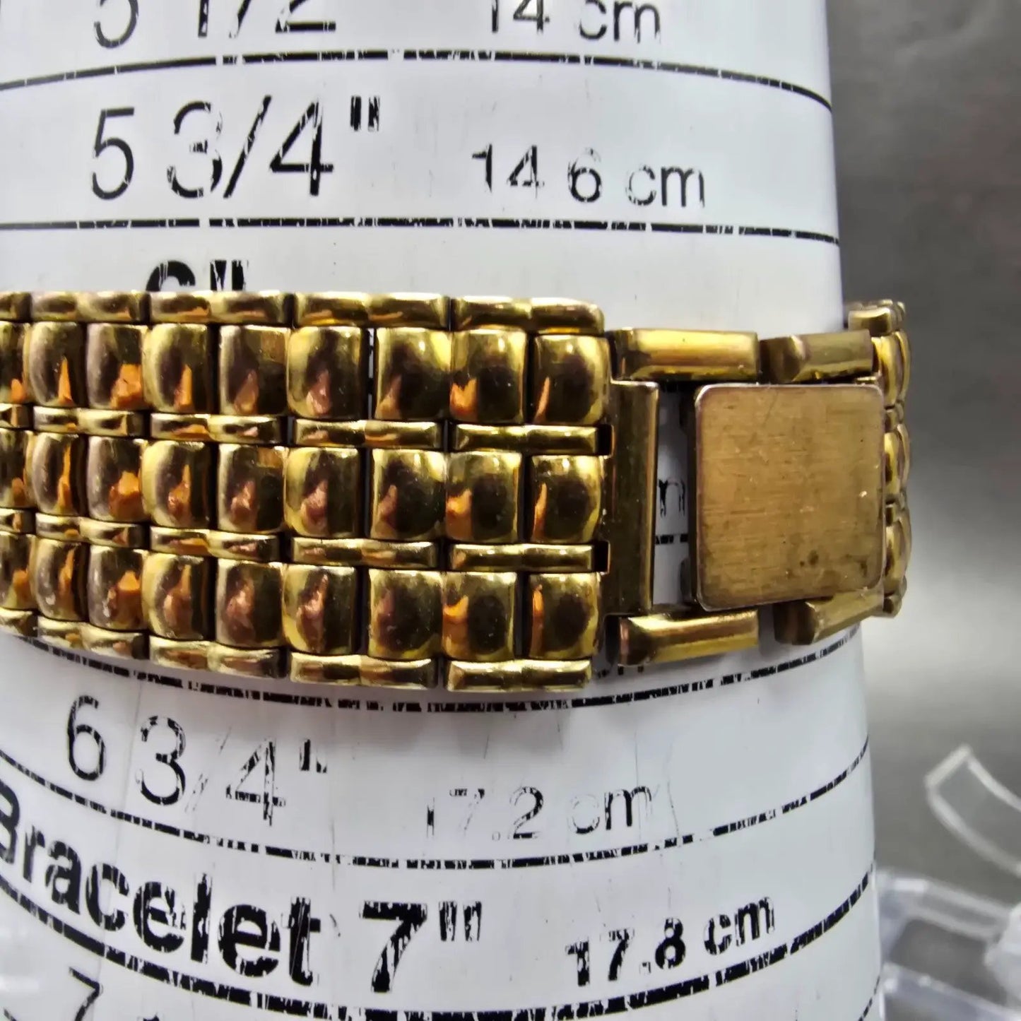 Jules Jurgenson Watch Unisex 30mm Gold Dial Gold Tone Round 6699 New Battery10