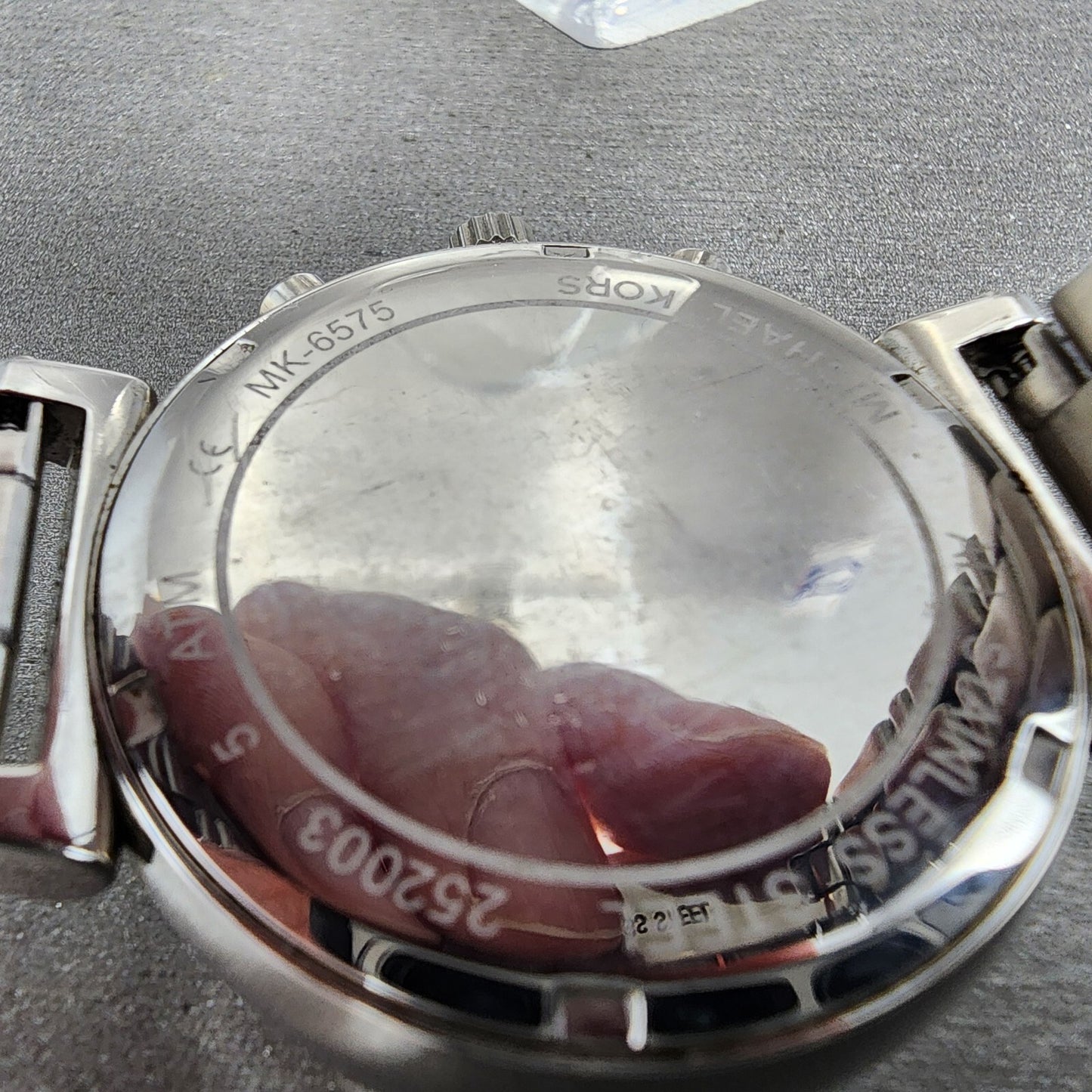 Michael Kors Sofie Watch Women 38mm White Dial Steel Date Chronograph New Batt