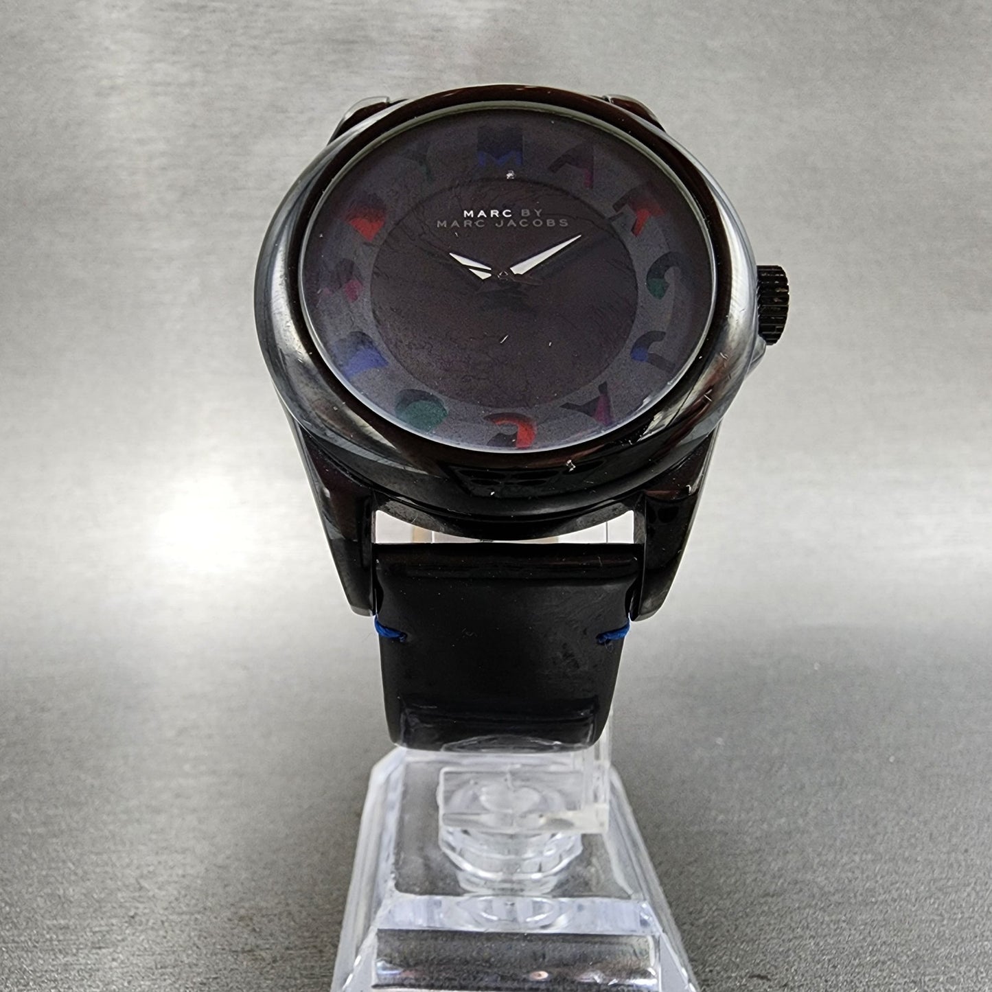 Marc By Marc Jacobs Watch Women 40mm Black Dial Black Tone Round New Battery
