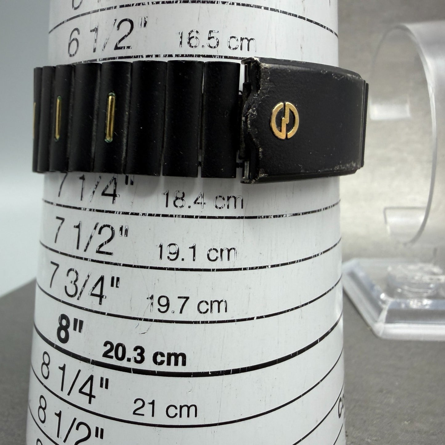 Seiko SQ Sports 150m Watch Men 37mm Black Dial Black & Gold Tone Daydate PARTS11