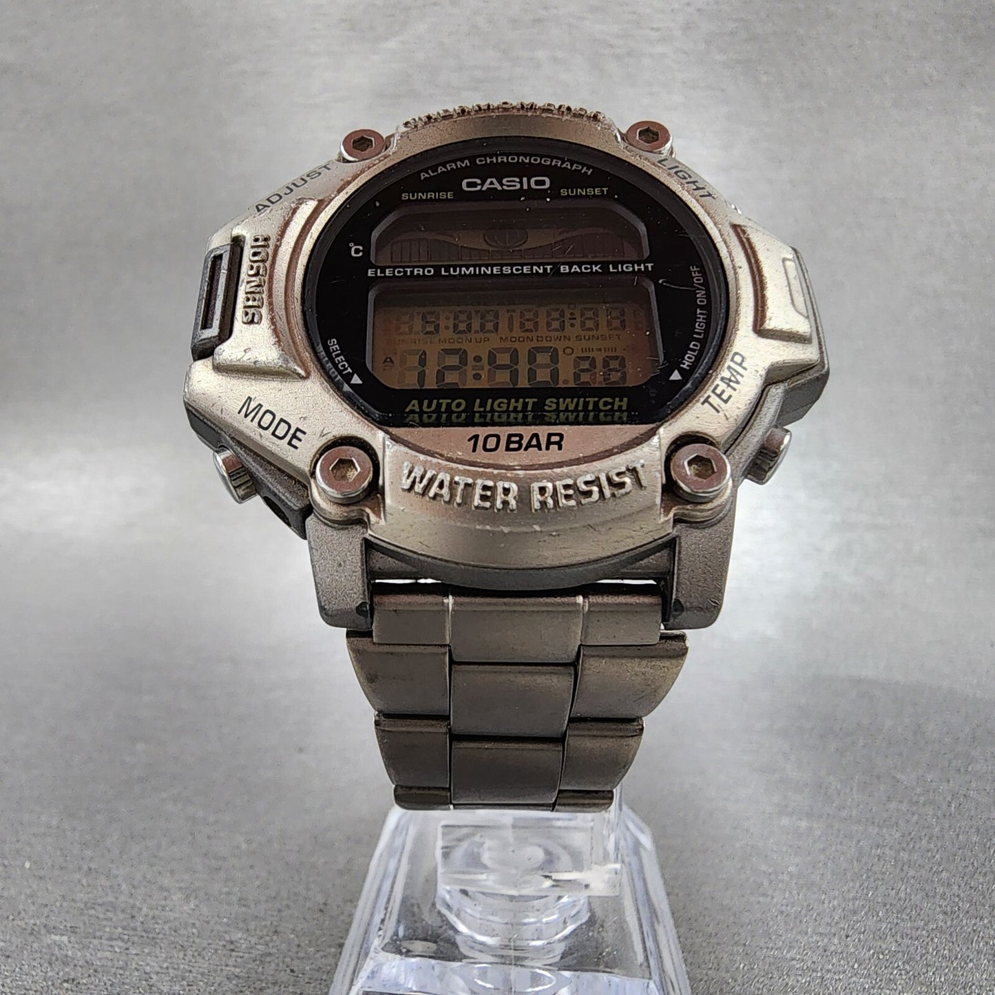 Casio Pro Trek PRT-111 Watch Men 47mm Digital Titanium Thermometer New Battery