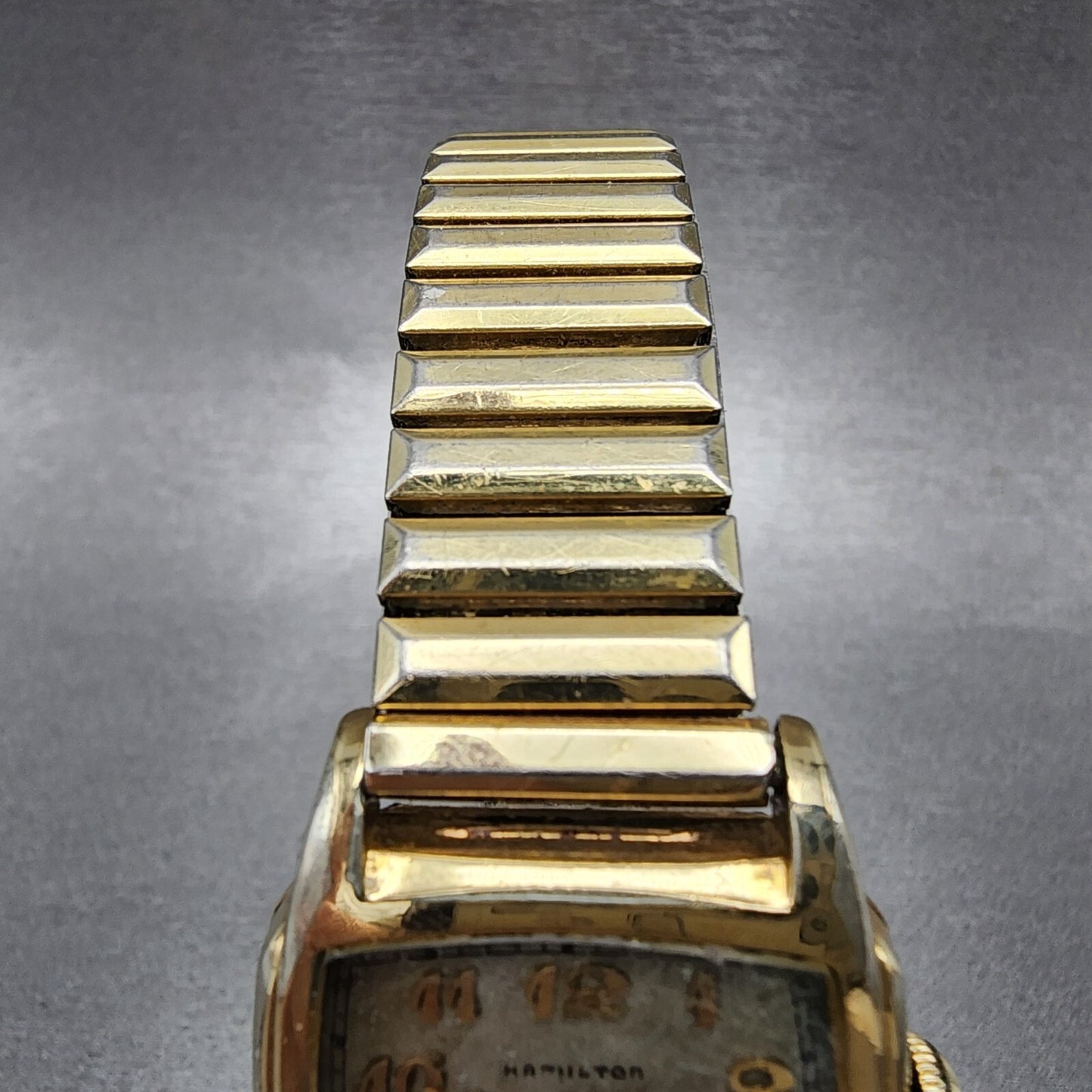 VTG Hamilton Scott Watch Men 27mm Cream Dial 10K Gold Filled Cal 987 Runs