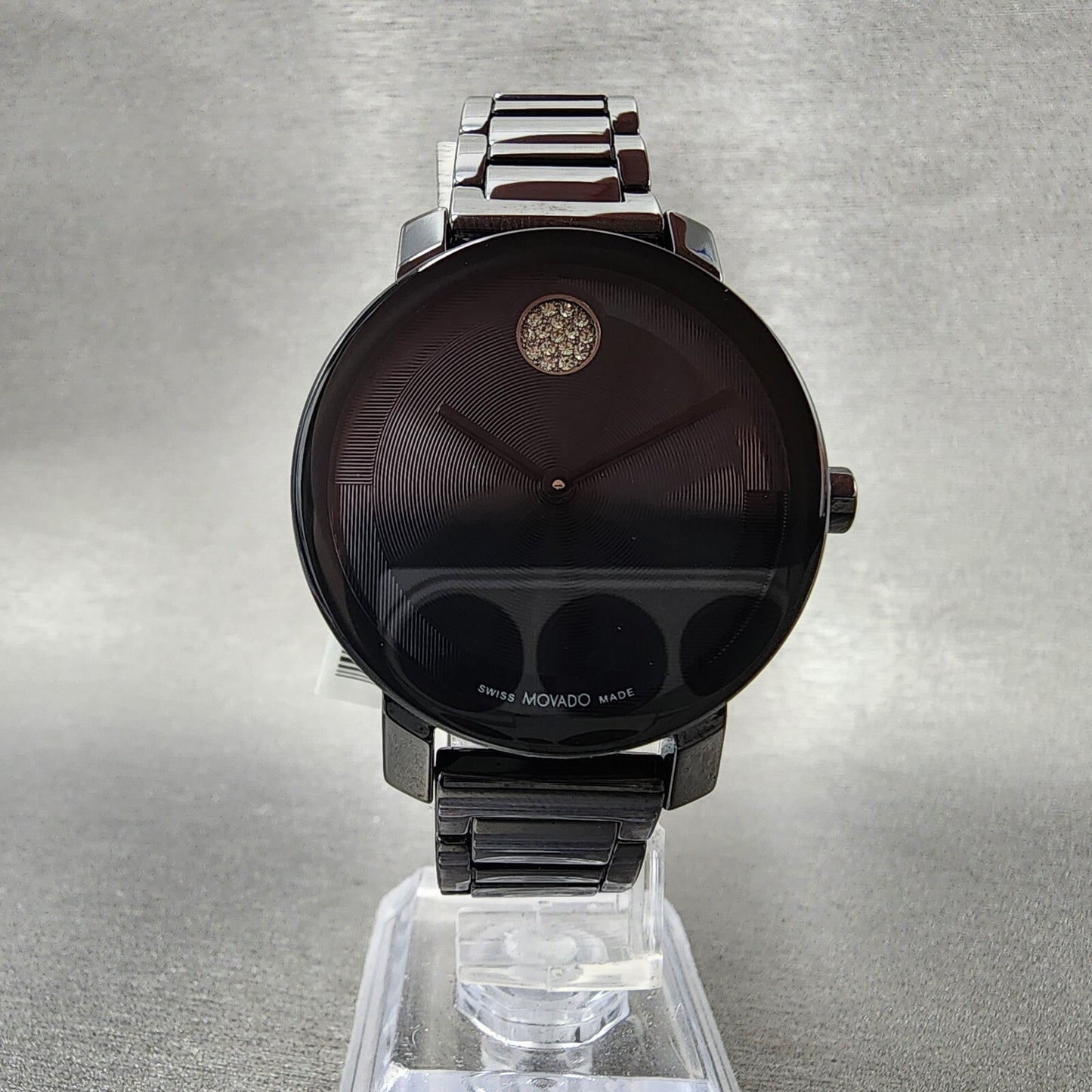 Movado Bold Evolution 2.0 Watch Women Black Dial Black Ceramic Round 3601235