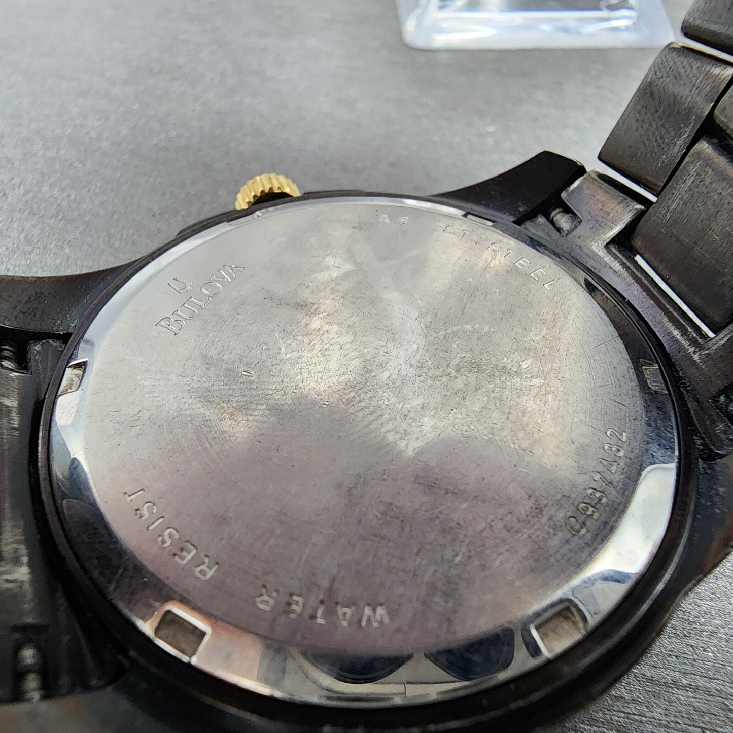 Bulova Marine Star Watch Men 42mm Black Dial Black Tone Daydate 98D002 New Batt