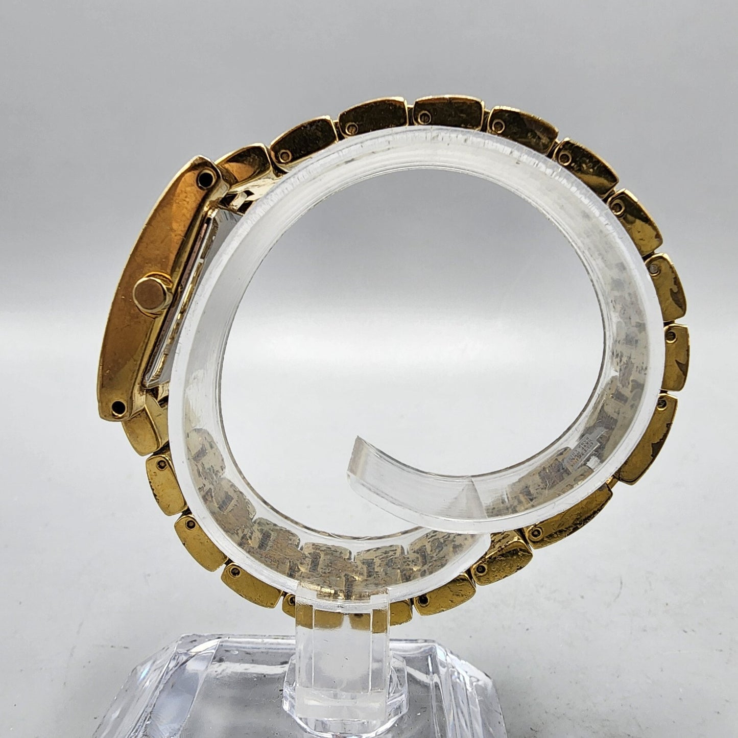 Citizen Tank Watch Women 20mm MOP Dial Gold Tone Rectangle 5930-S072051 New Batt