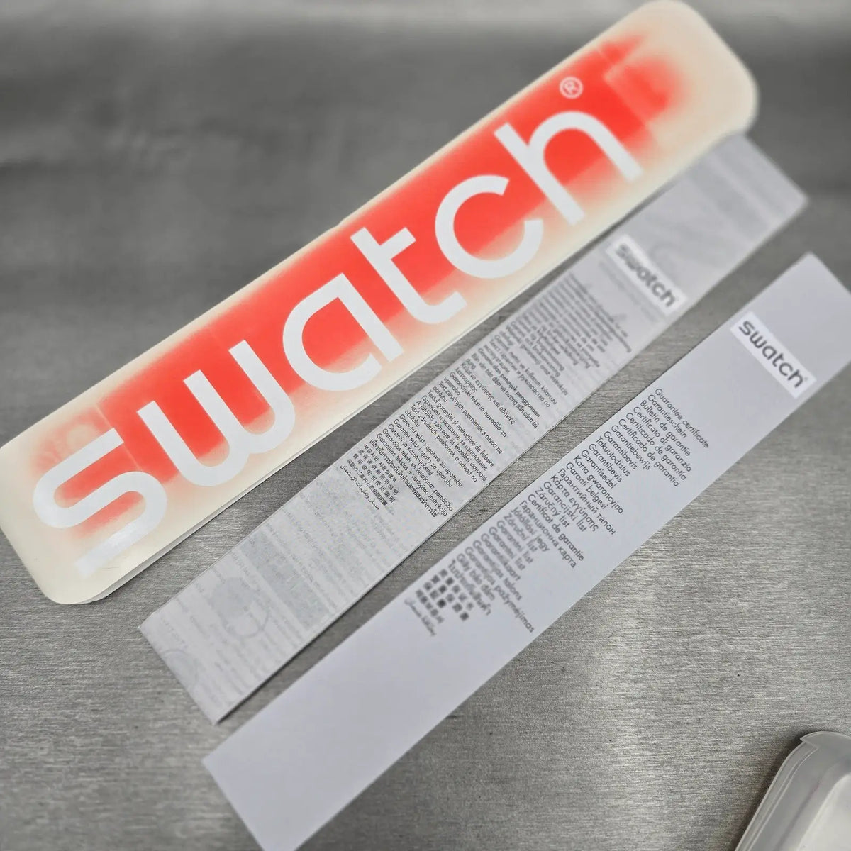 Swatch Tramonto Occaso Watch Men 41mm White Dial Clear Case SUOK138 New Battery17