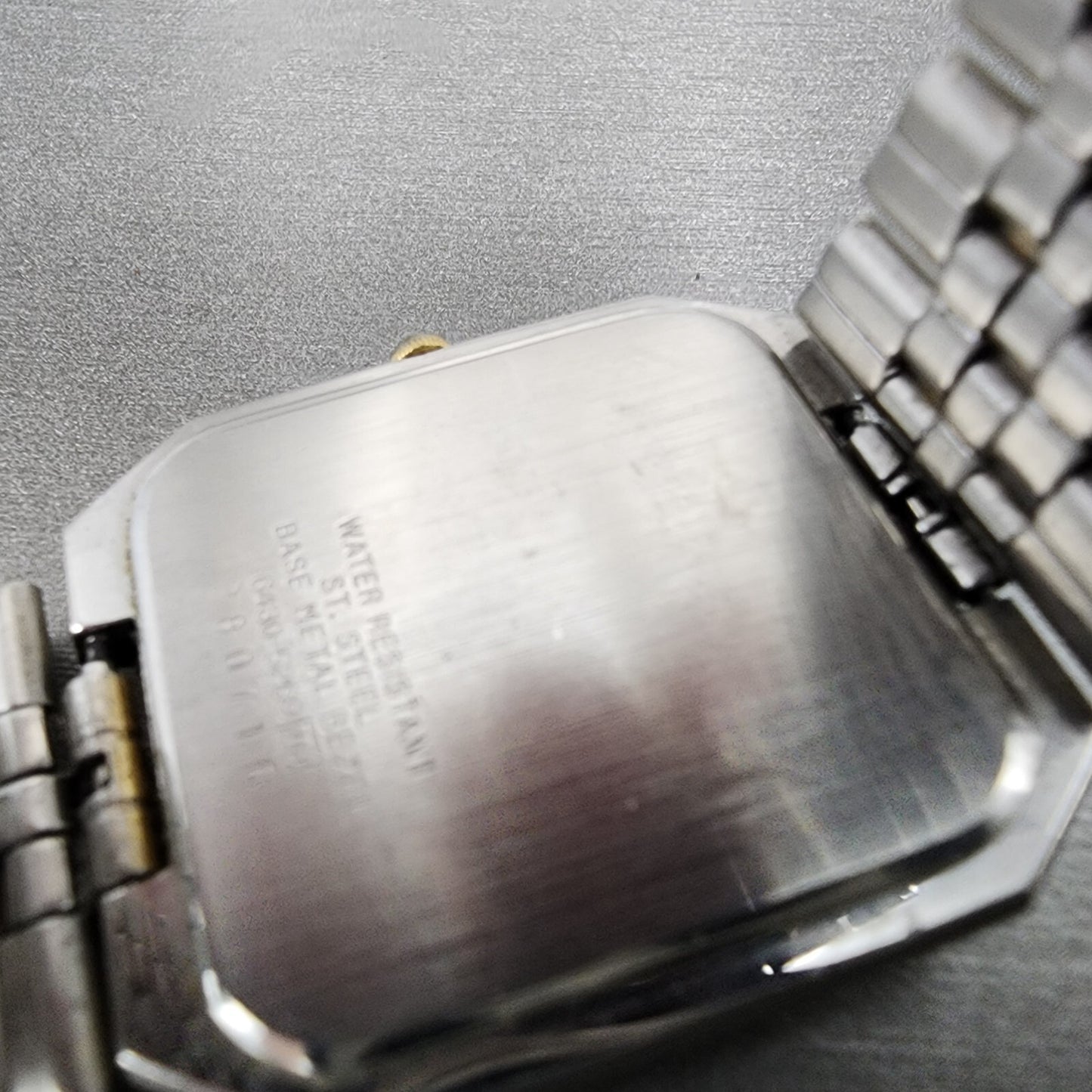 VTG Seiko Watch Men 30mm Silver Dial Two Tone Octagon 6430-5269 New Battery