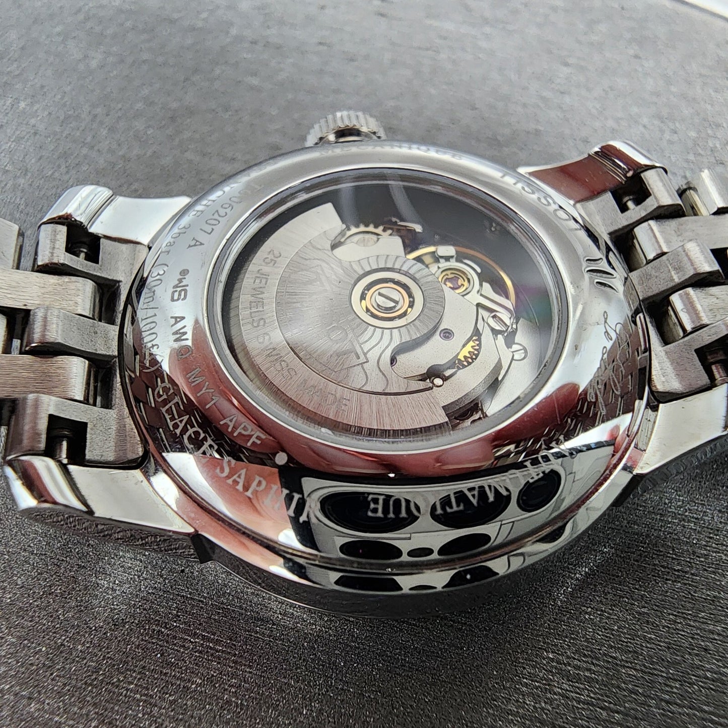 Tissot Le Locle Automatic Watch Women 29mm Silver Dial Diamond Accent Date Steel