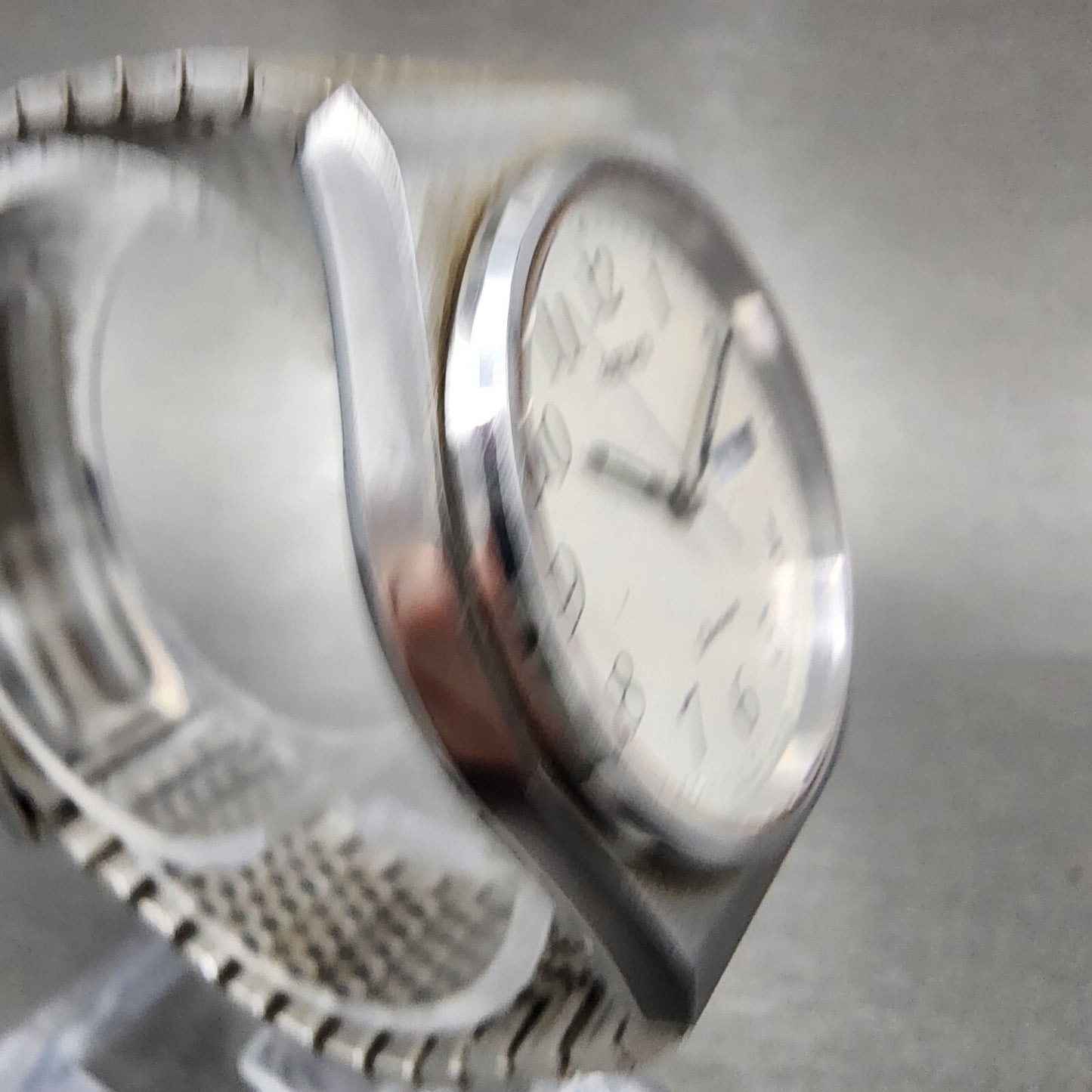 Seiko Chronos Watch Men 35mm Silver Tone Silver Dial Daydate 5h23-7d20 PARTS