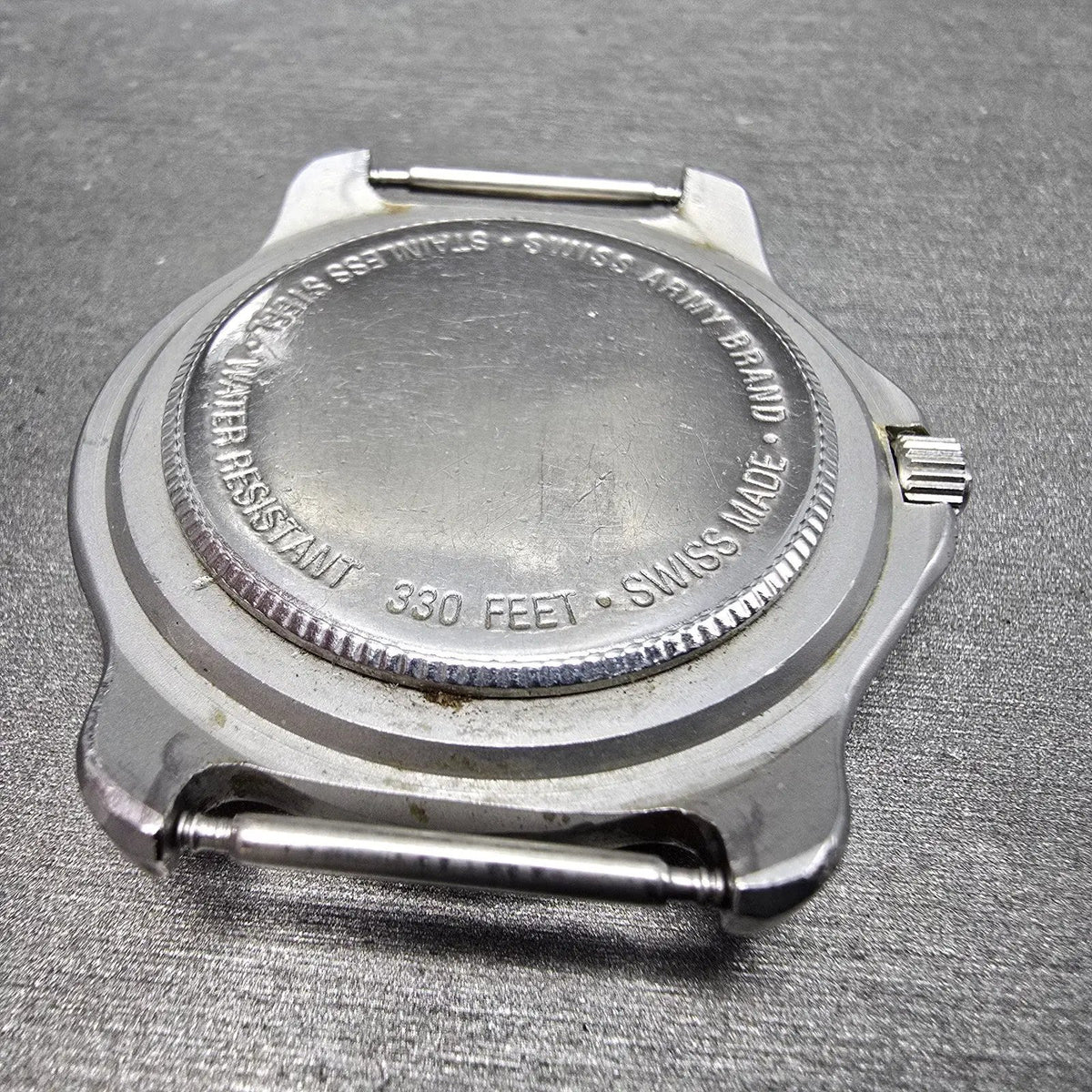 Victorinox Swiss Army Officer Watch Men 40mm White Dial Steel Date Round PARTS L10