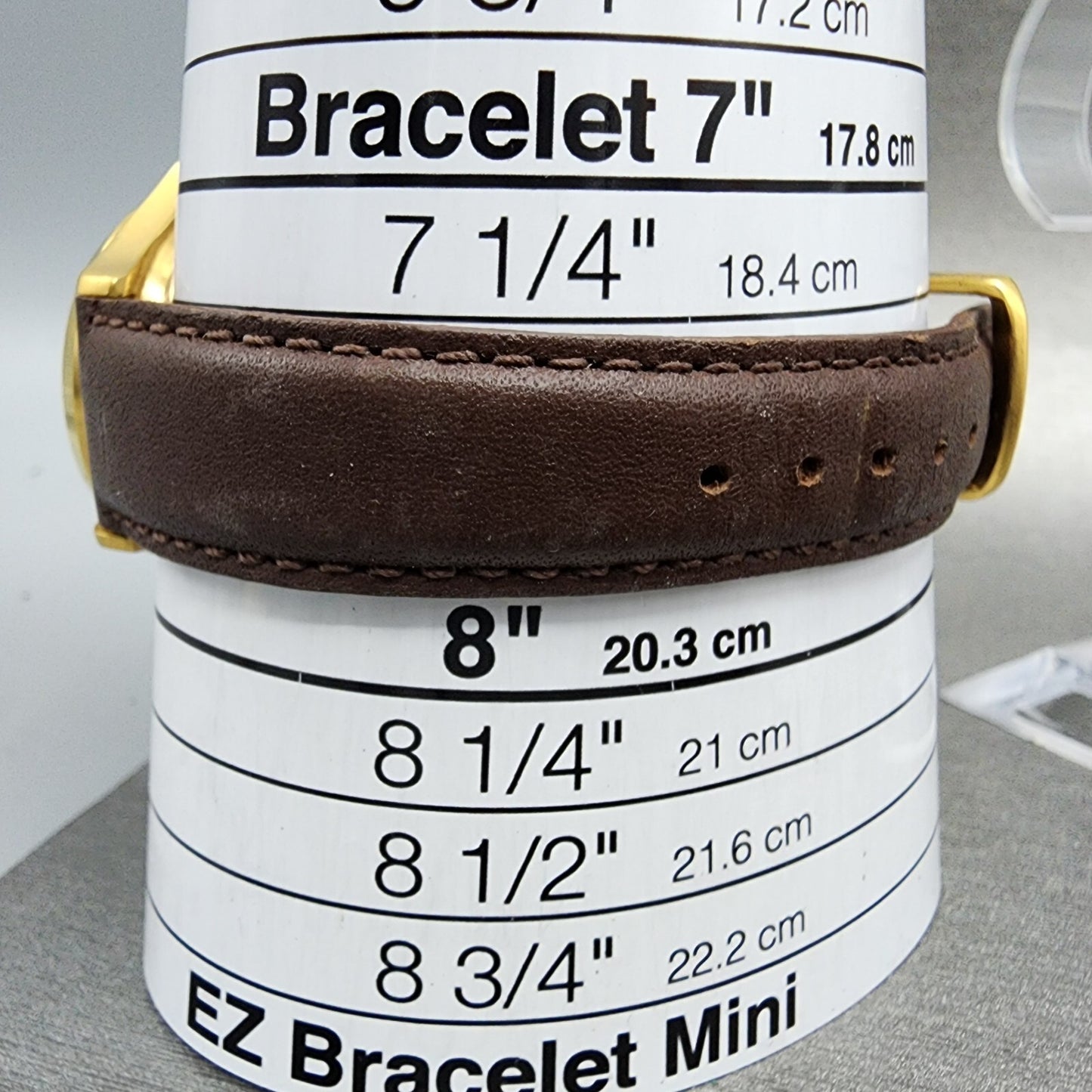 LL Bean Alarm Watch Men 34mm Gray Dial Gold Tone Date Round New Battery