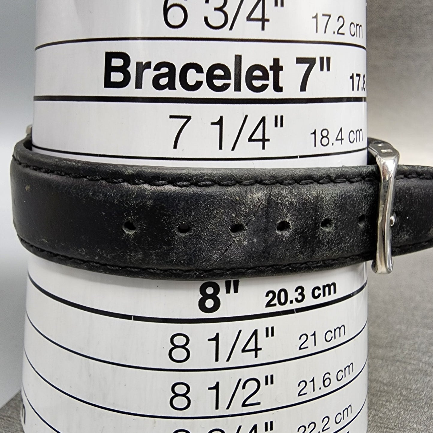 LL Bean Alarm Watch Men 34mm Black Dial Stainless Steel Date Round New Battery