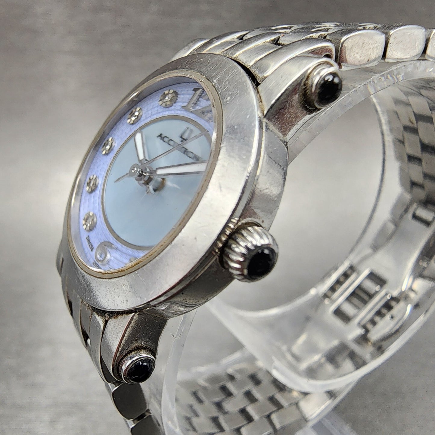 Bulova Accutron Watch Women 24mm MOP Dial Silver Tone Diamond Accents New Batt