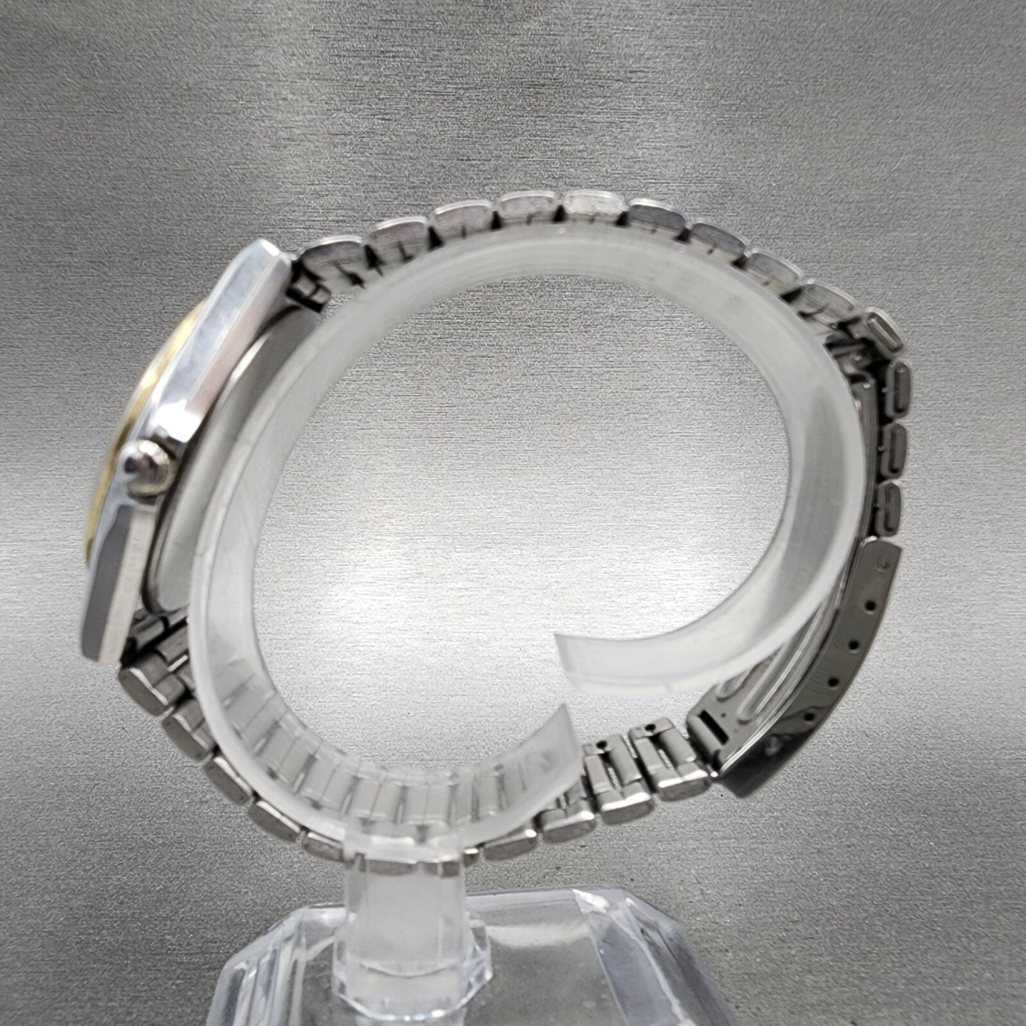 Seiko Spirit Watch Men 34mm White Dial Silver Tone Date 5p32-6b30 New Battery