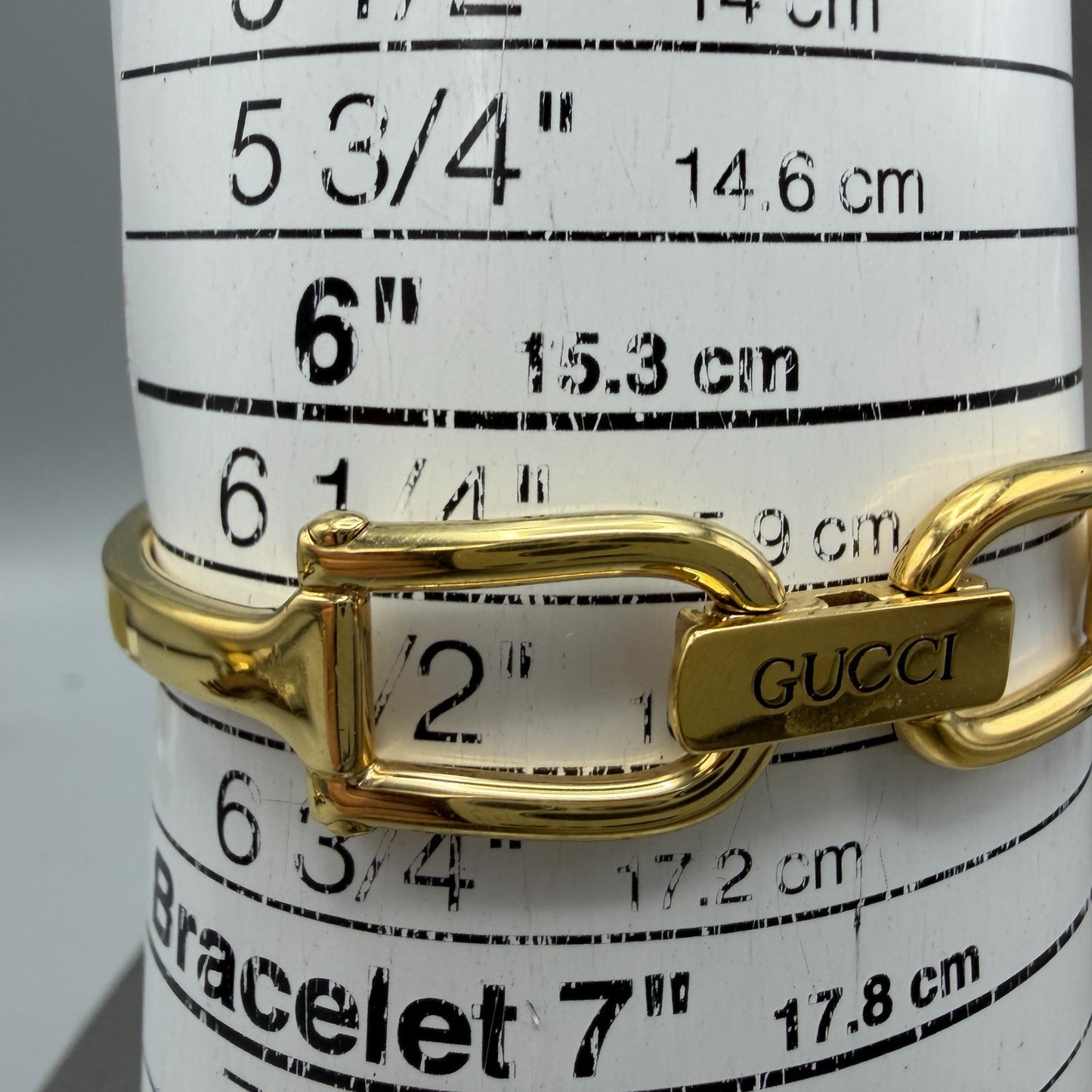 Gucci 1500L Tank Watch Women 12mm Black Dial Gold Rectangle Bangle New battery A10